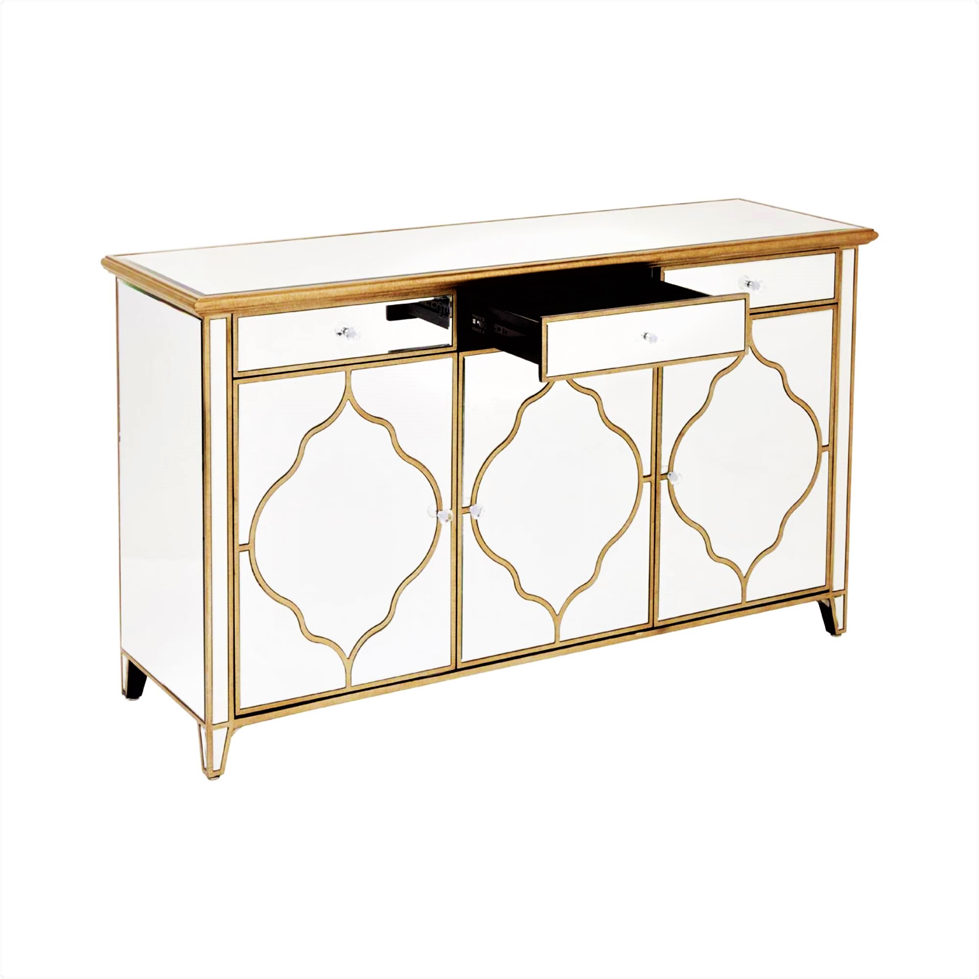 LUNA Mirrored Sideboard Cabinet