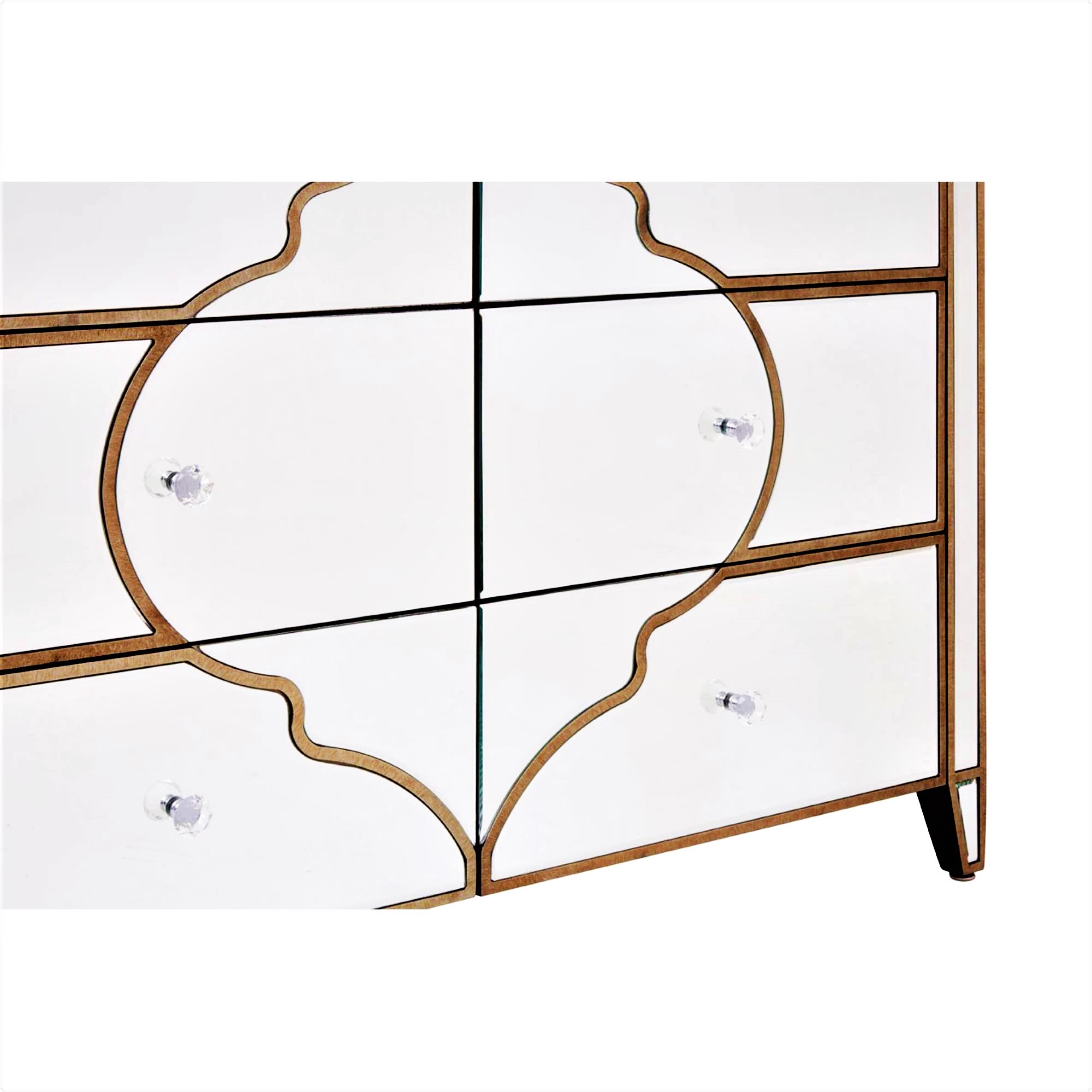 LUNA Mirrored Sideboard Highboy