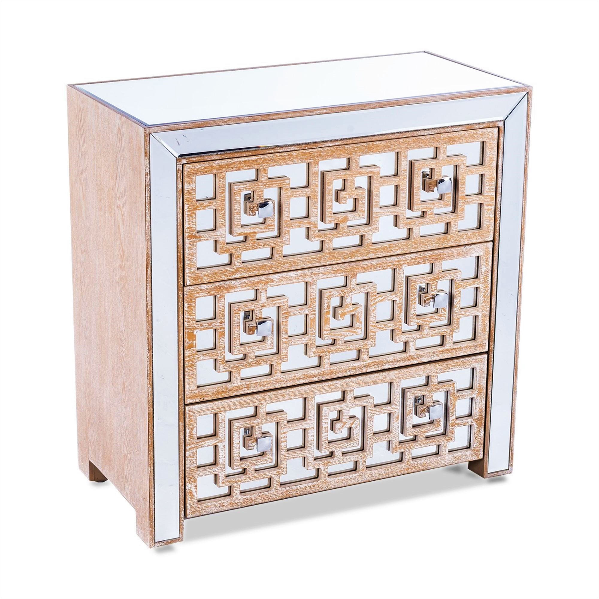 WARREN Mirrored Chest of Drawers