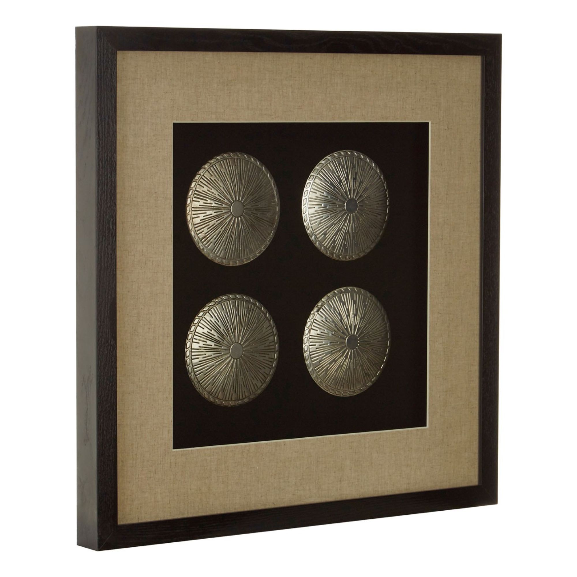 Silver Disc Set Wall Art - BBWLRT09
