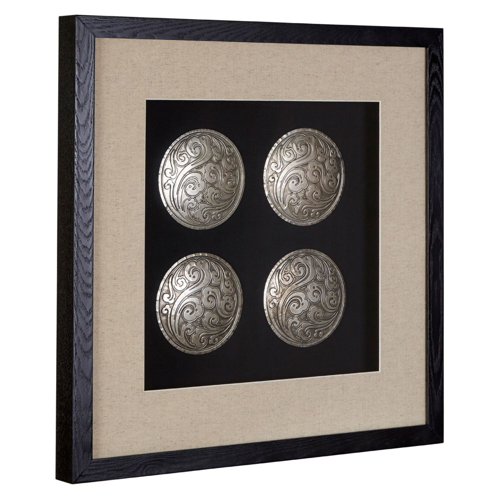 Silver Disc Set Wall Art - BBWLRT10