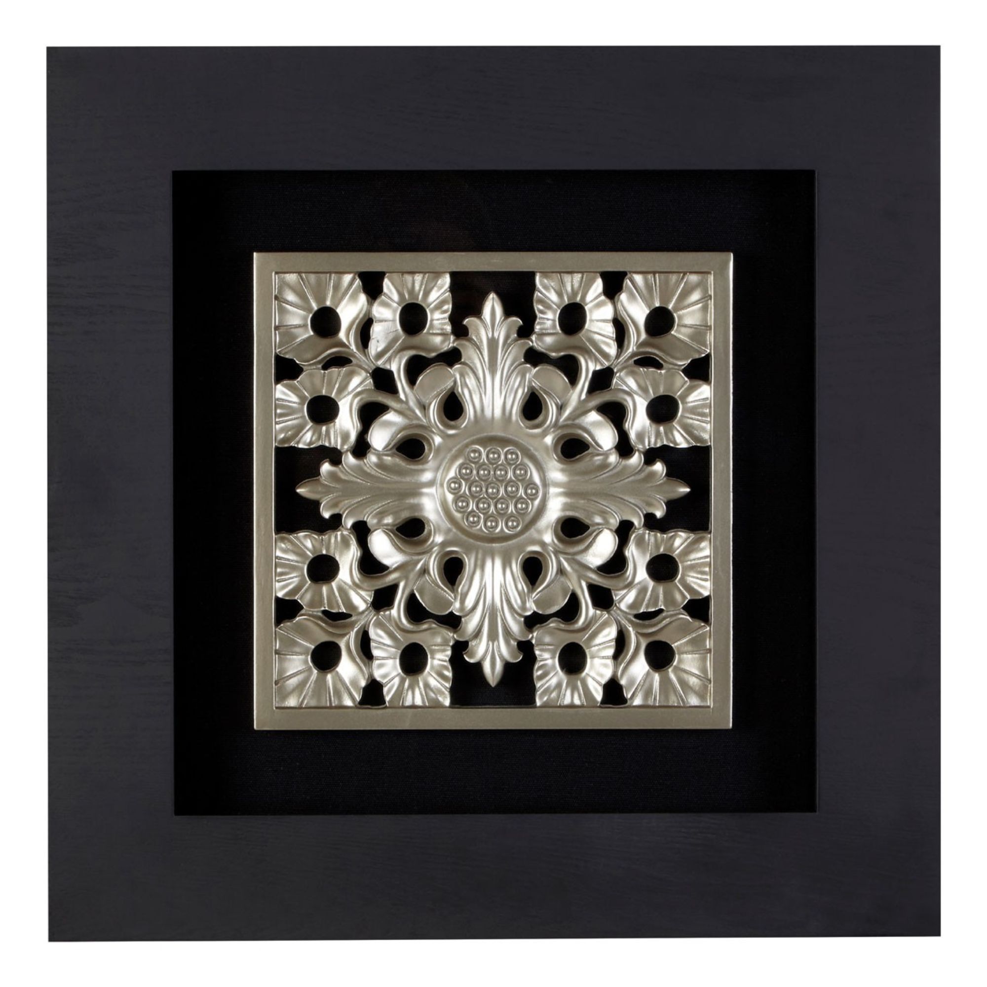 Silver Ornate Wall Art - BBWLRT11
