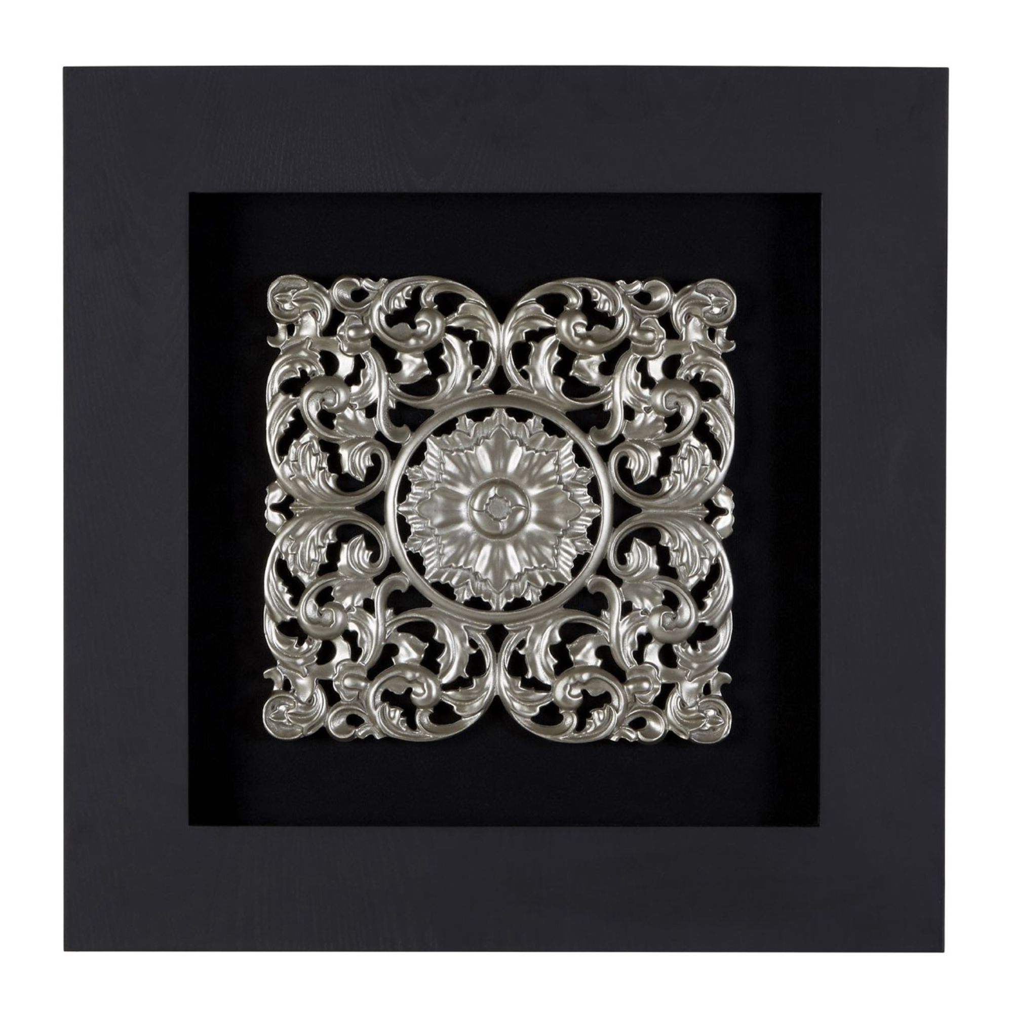 Silver Ornate Wall Art - BBWLRT12