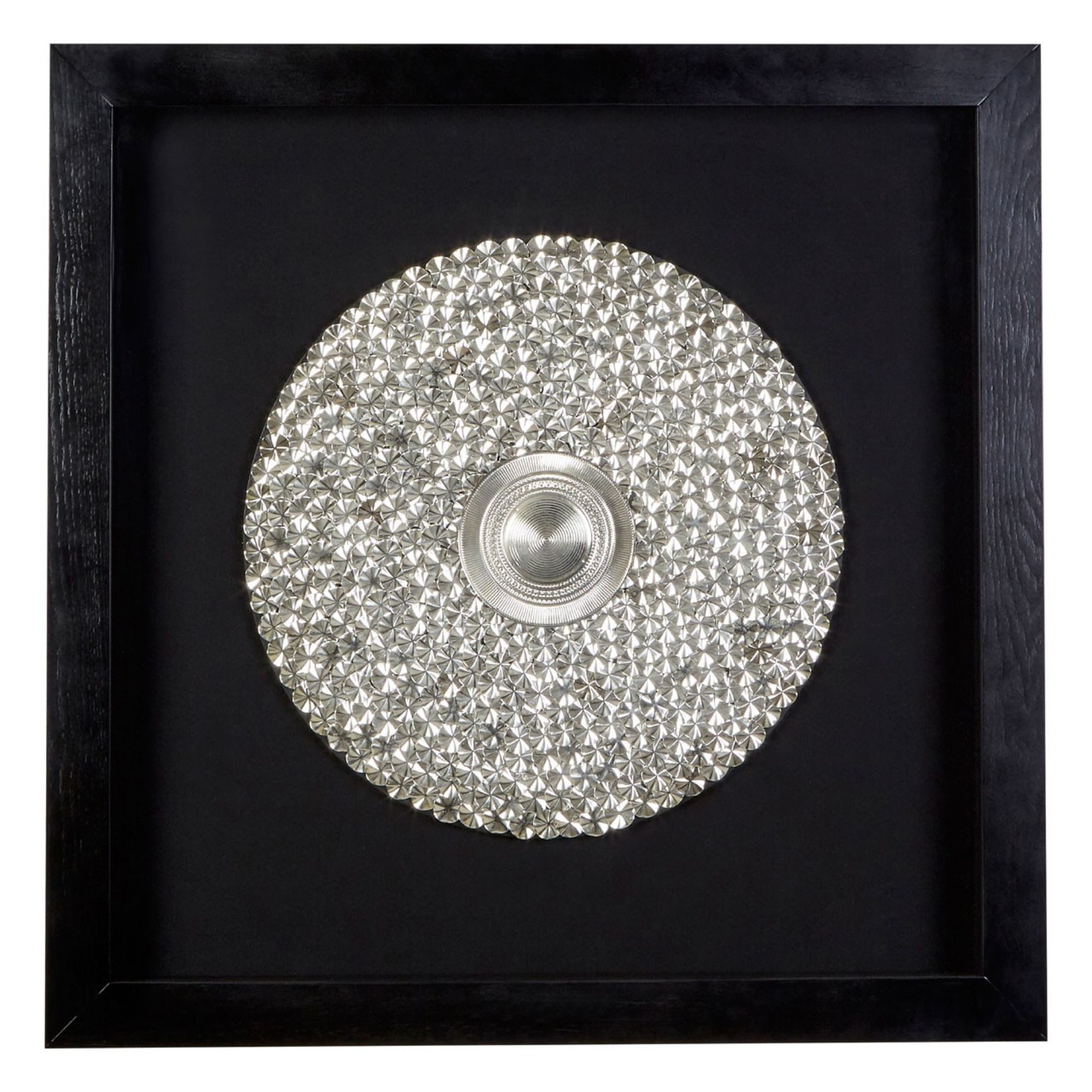 Silver Disc Wall Art - BBWLRT17