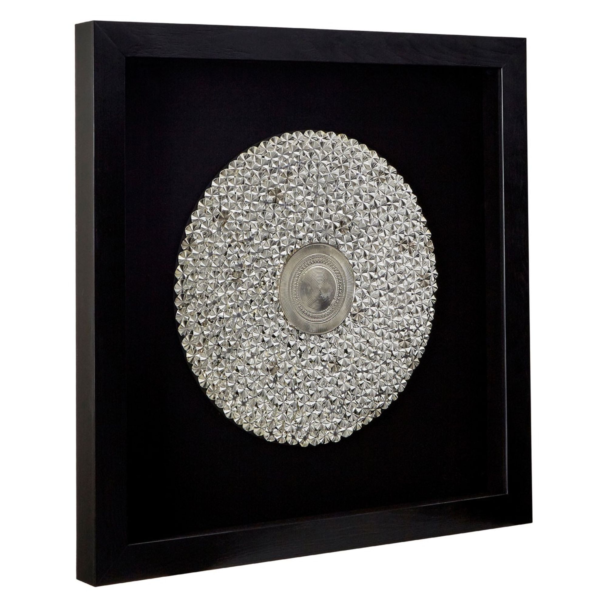 Silver Disc Wall Art - BBWLRT17