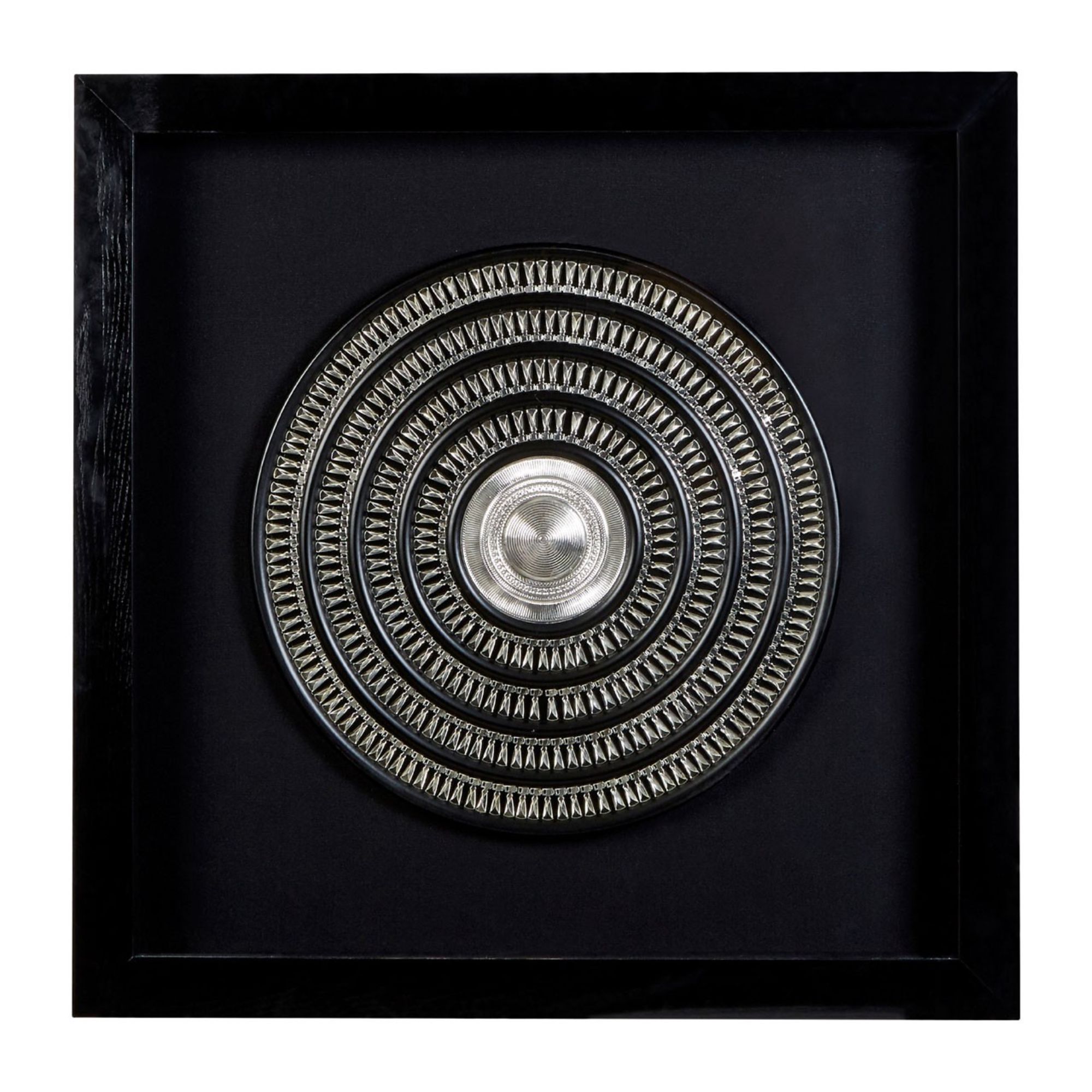 Silver Disc Wall Art - BBWLRT18