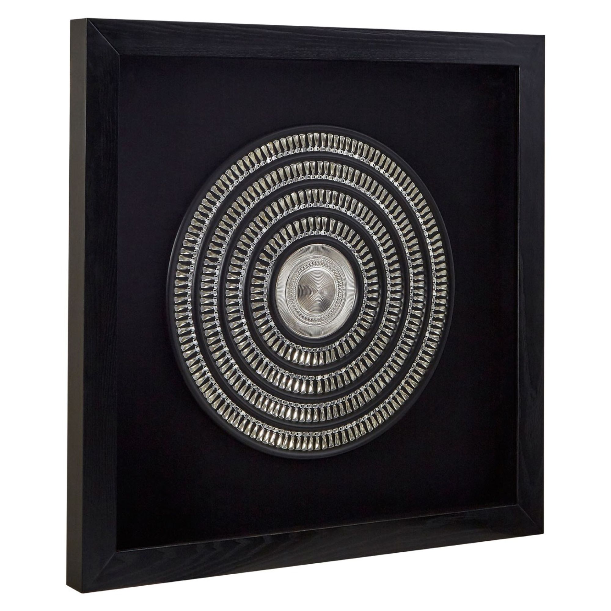 Silver Disc Wall Art - BBWLRT18