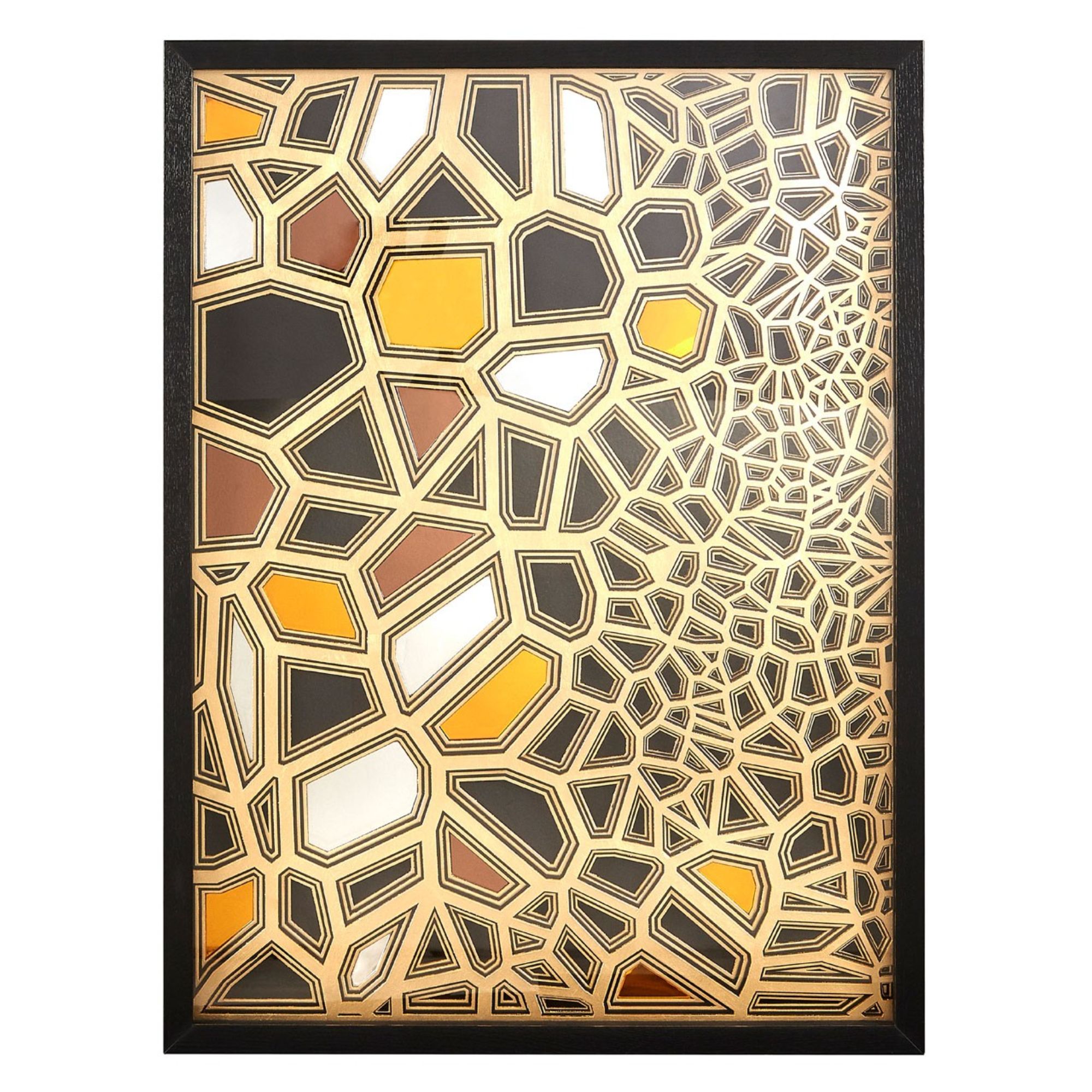 Gold Mosaic Wall Art - BBWLRT26