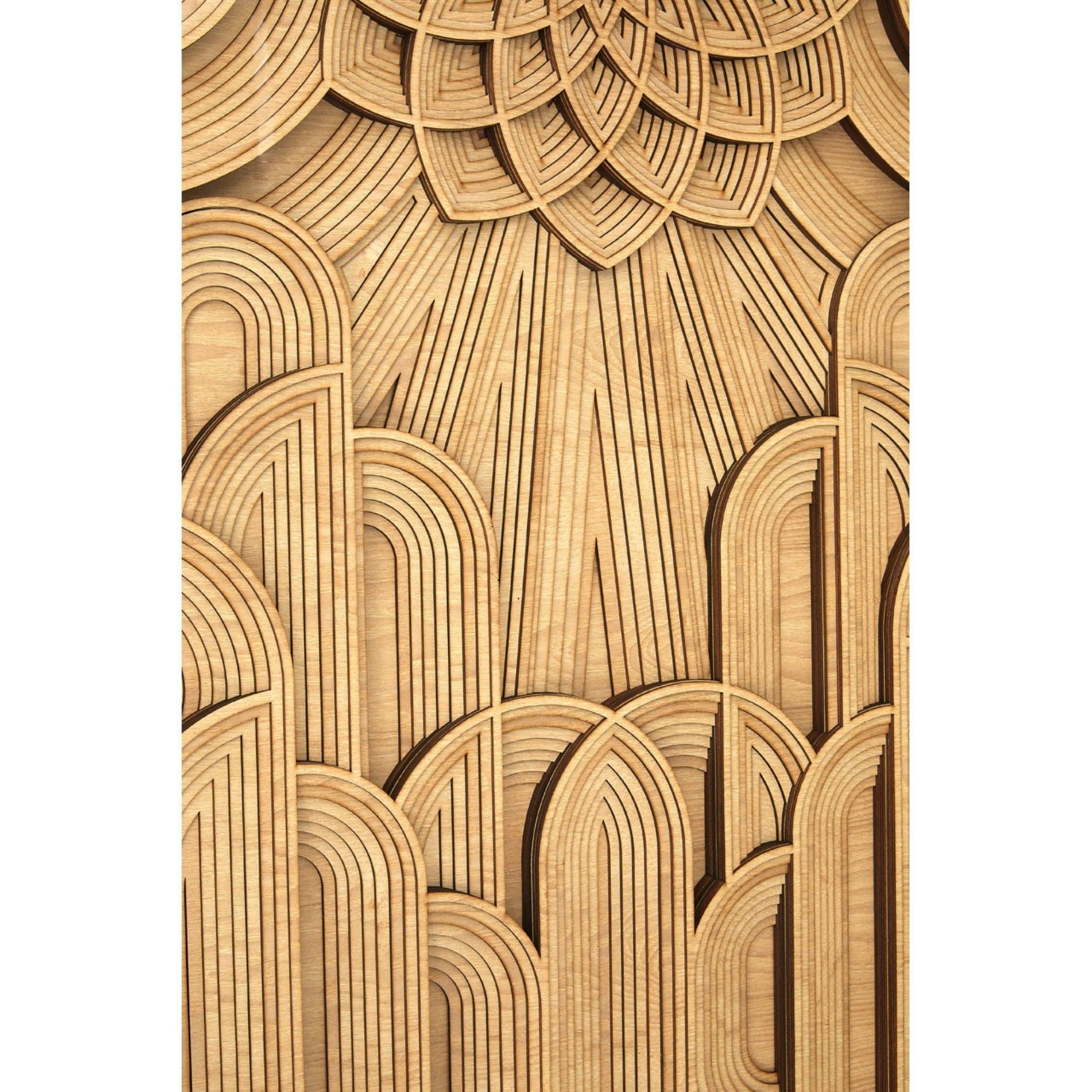 Wood Carving Deco Wall Art - BBWLRT27
