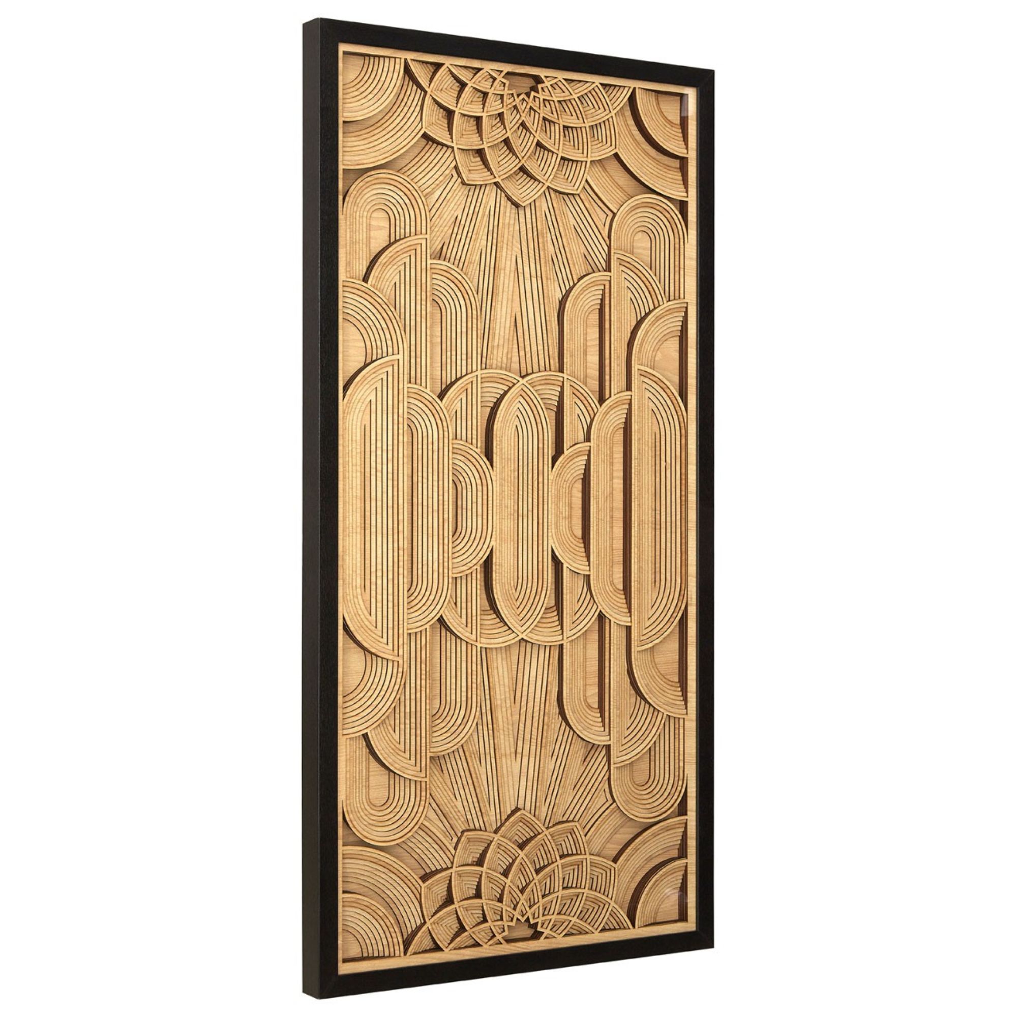 Wood Carving Deco Wall Art - BBWLRT27