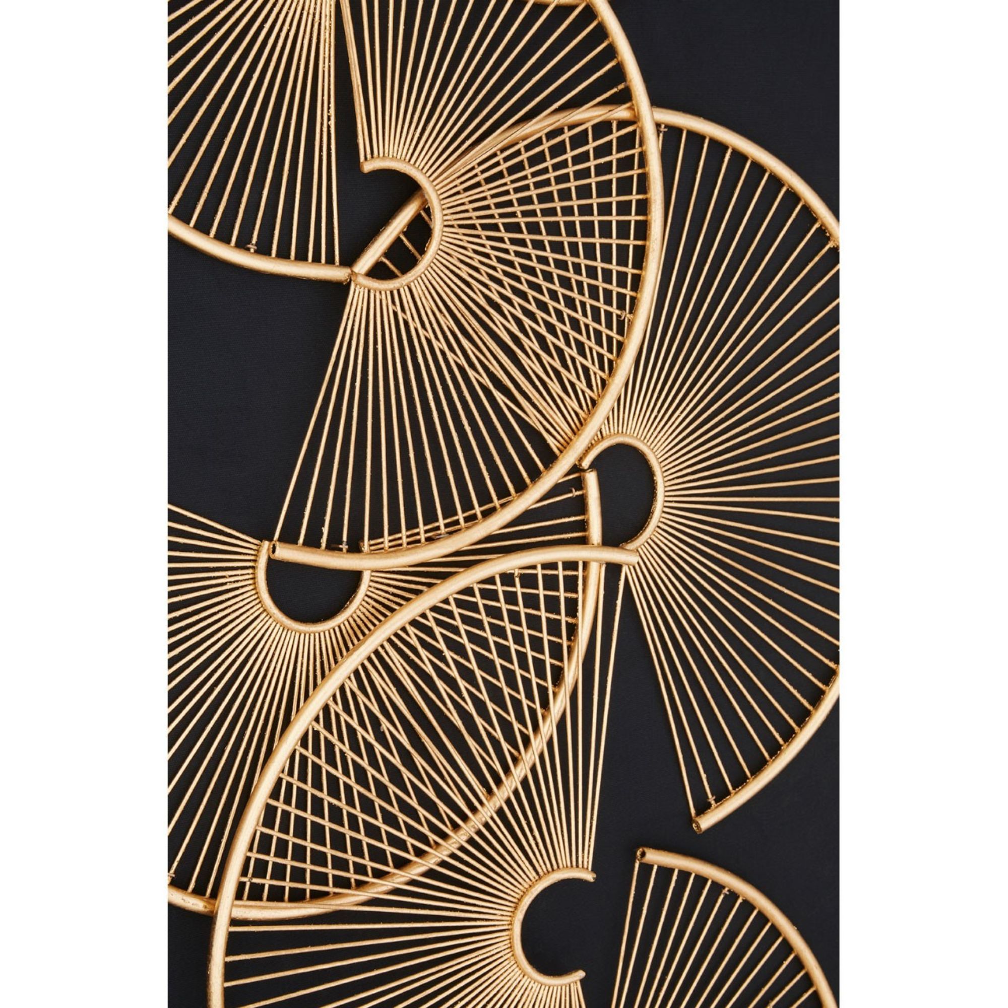 Gold Sensu Fan Wall Art - BBWLRT28