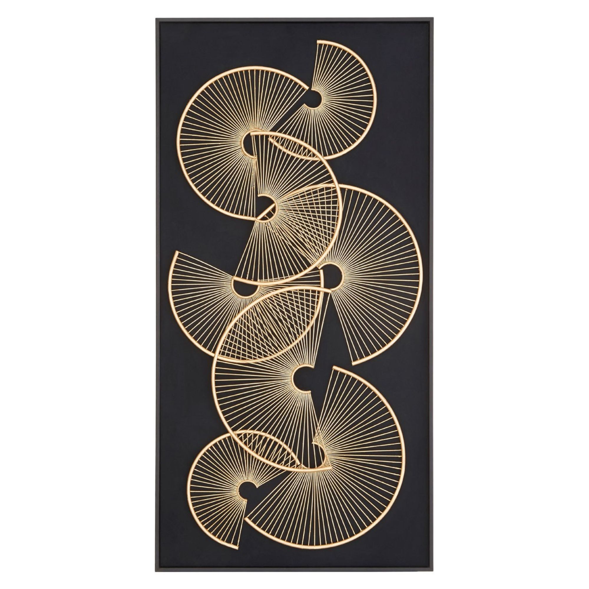 Gold Sensu Fan Wall Art - BBWLRT28