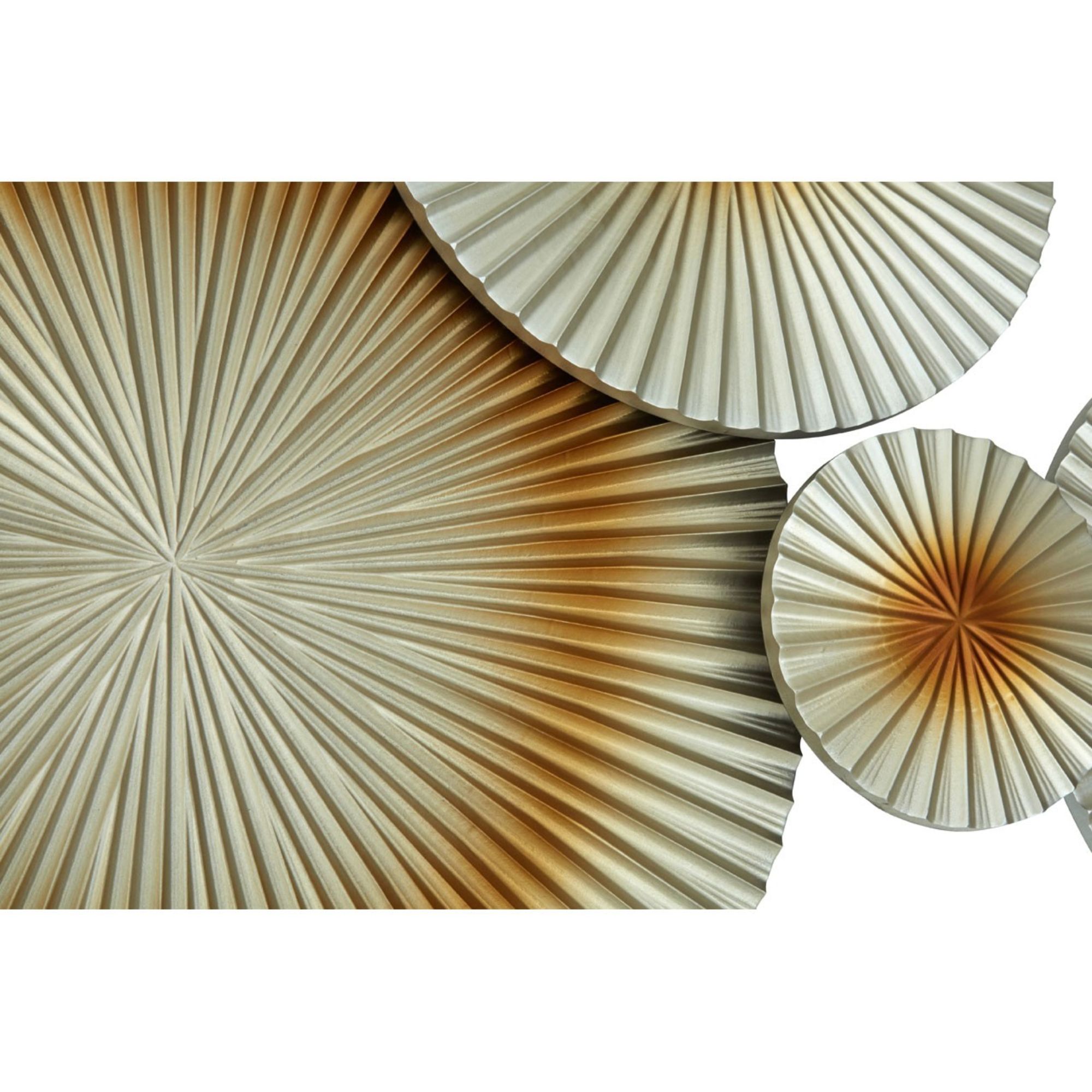 Gold Floating Discs Wall Art - BBWLRT32
