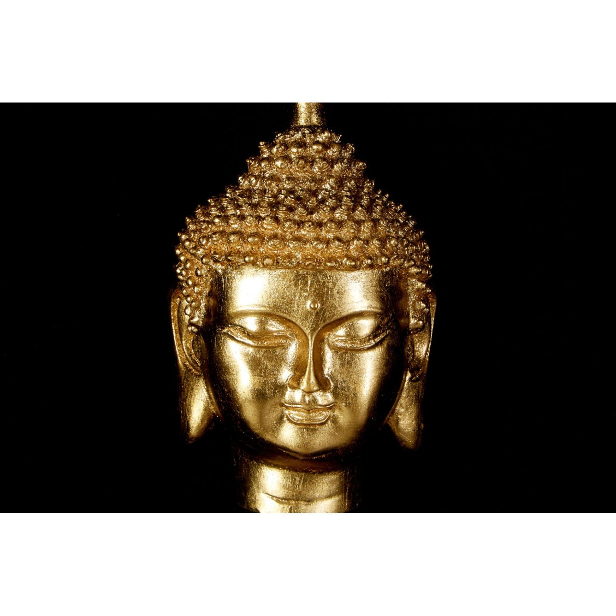 Gold Mukut Buddha Wall Art - BBWLRT37
