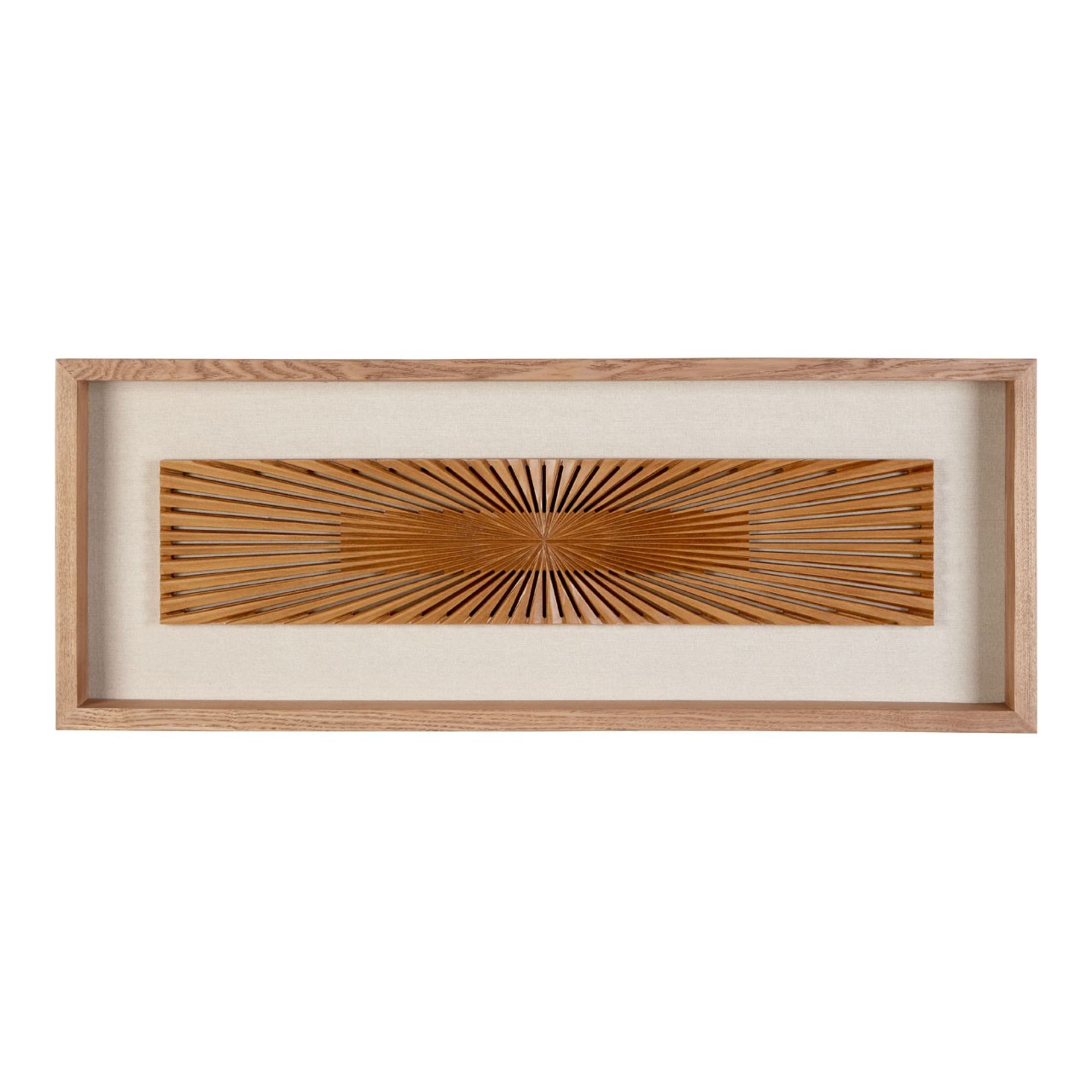Wood Carving Sunrays Wall Art - BBWLRT42