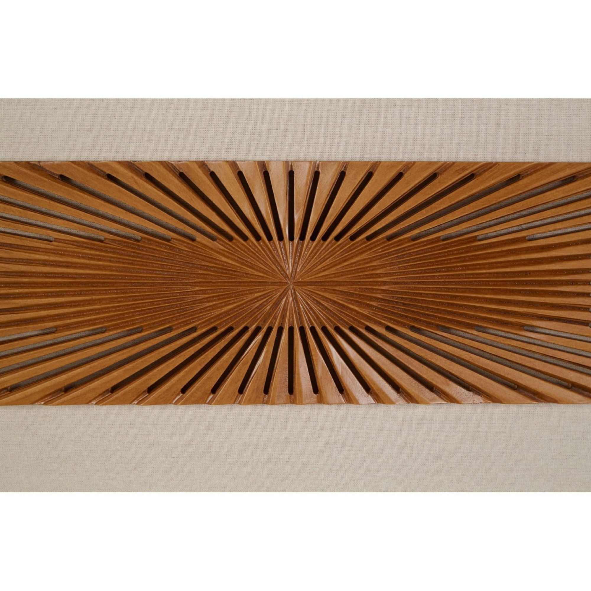 Wood Carving Sunrays Wall Art - BBWLRT42
