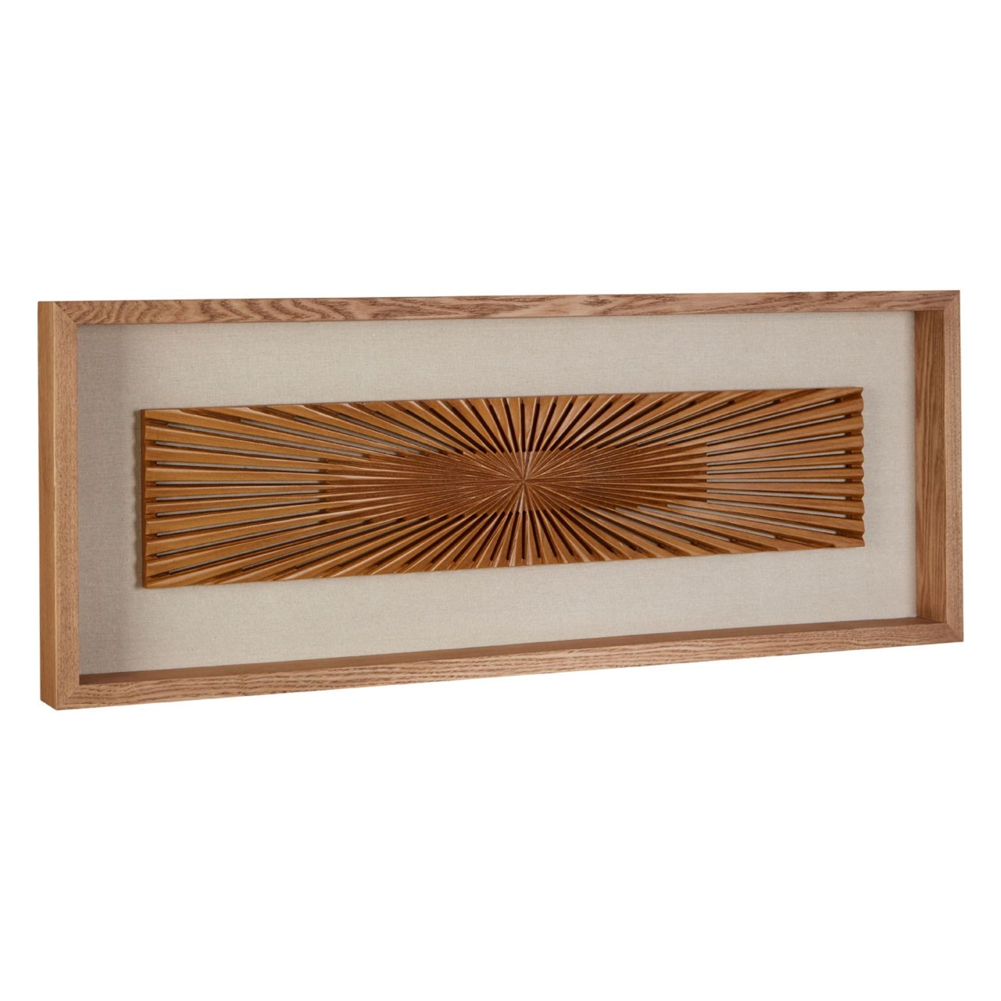 Wood Carving Sunrays Wall Art - BBWLRT42