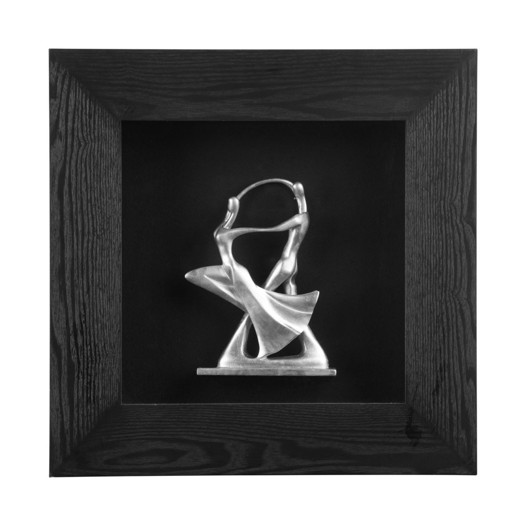 Silver Dancing Couple Wall Art - BBWLRT44