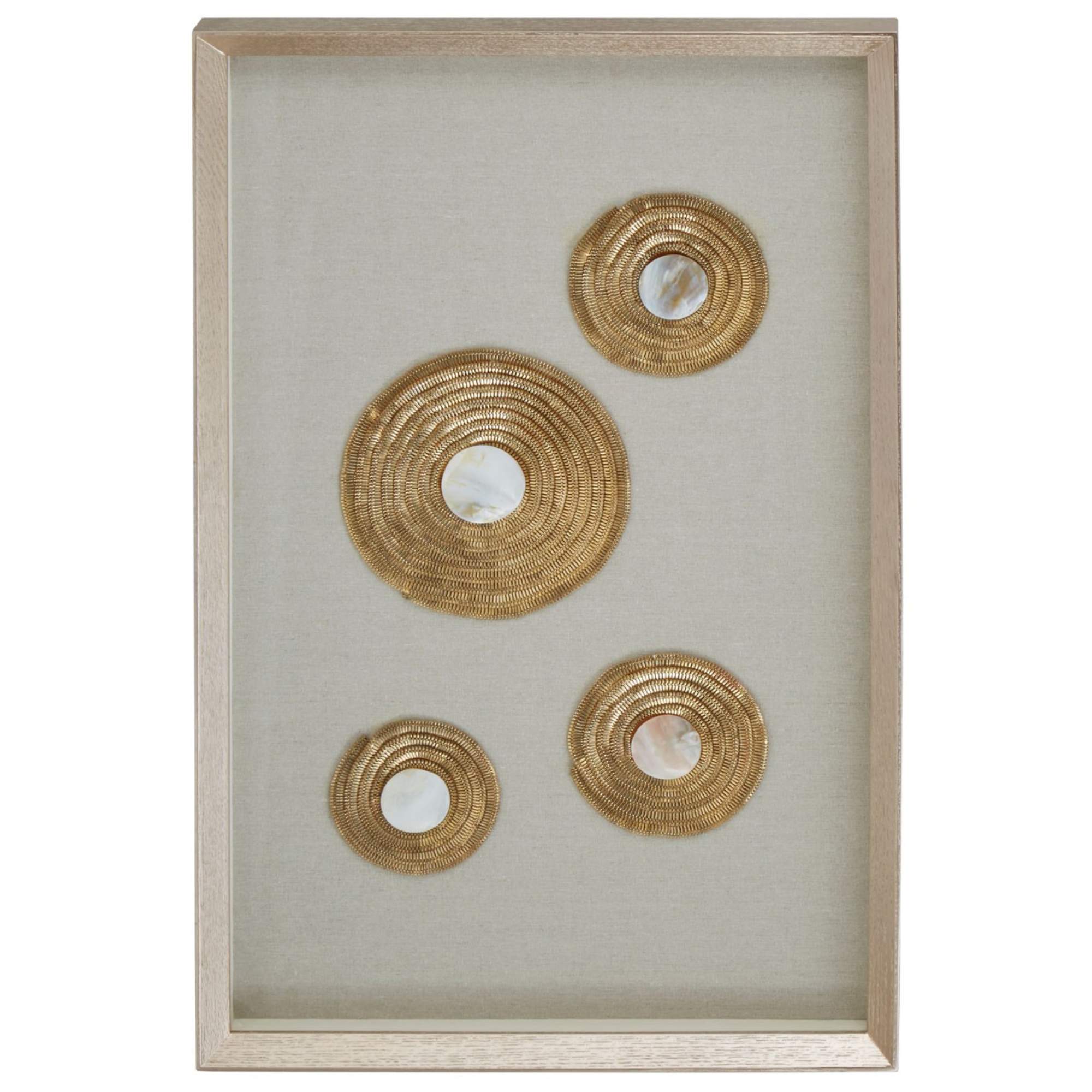 Gold Discs Circle Wall Art - BBWLRT45
