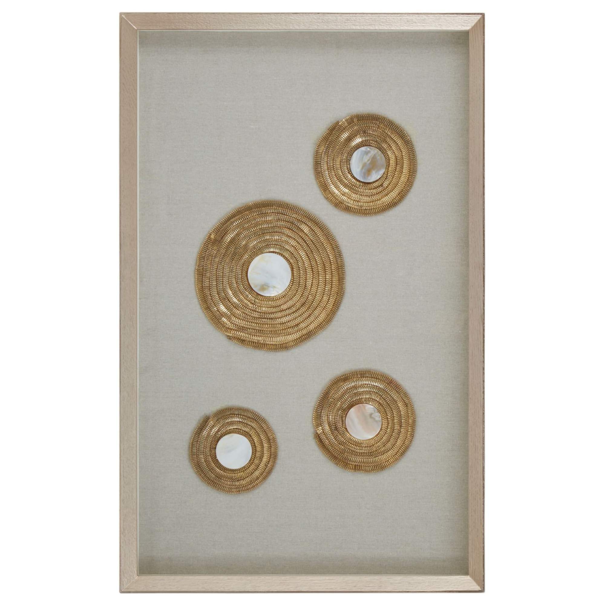Gold Discs Circle Wall Art - BBWLRT45