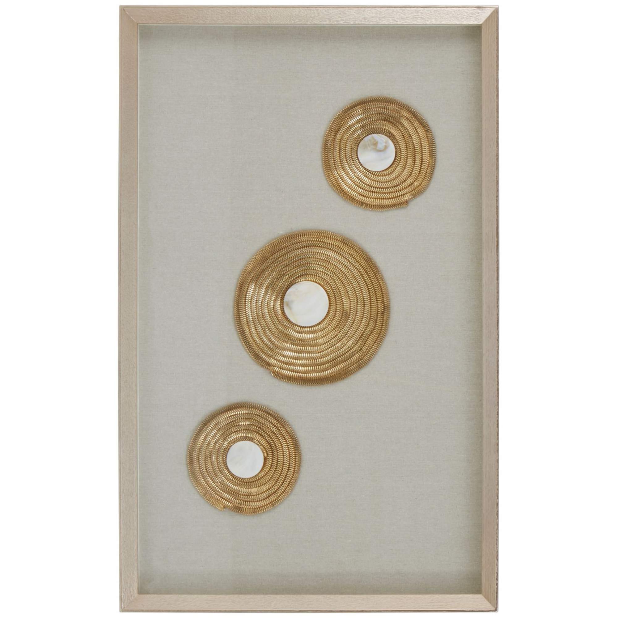 Gold Discs Circle Wall Art - BBWLRT49