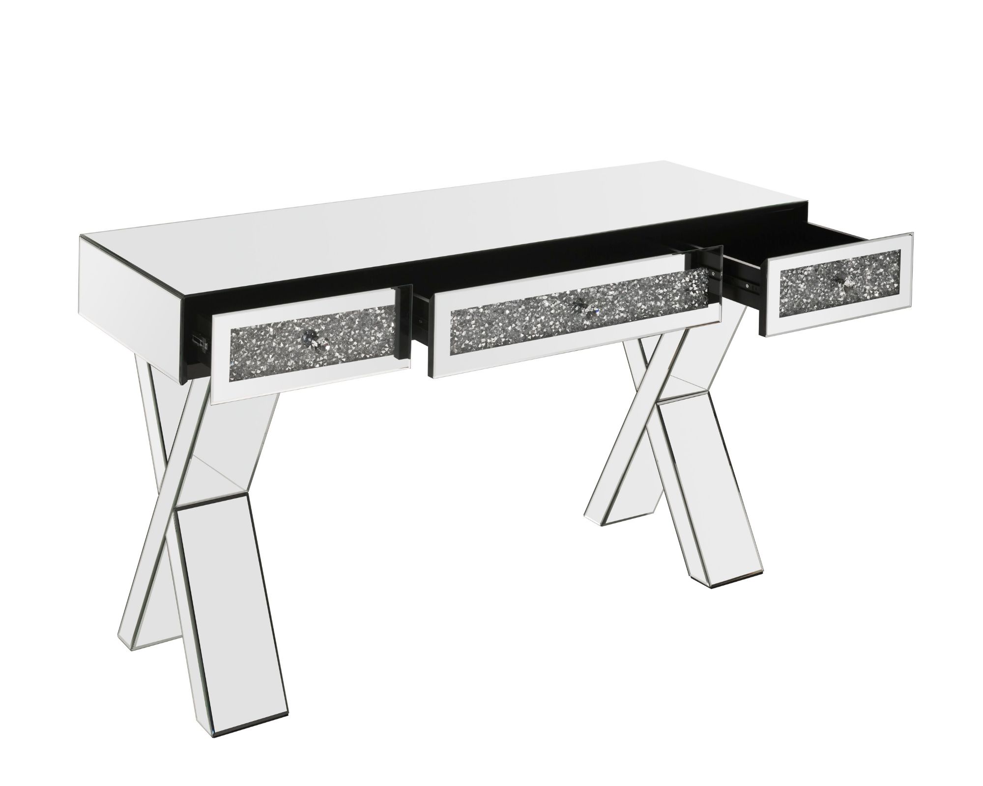 BERMAN Mirrored Console Table Desk