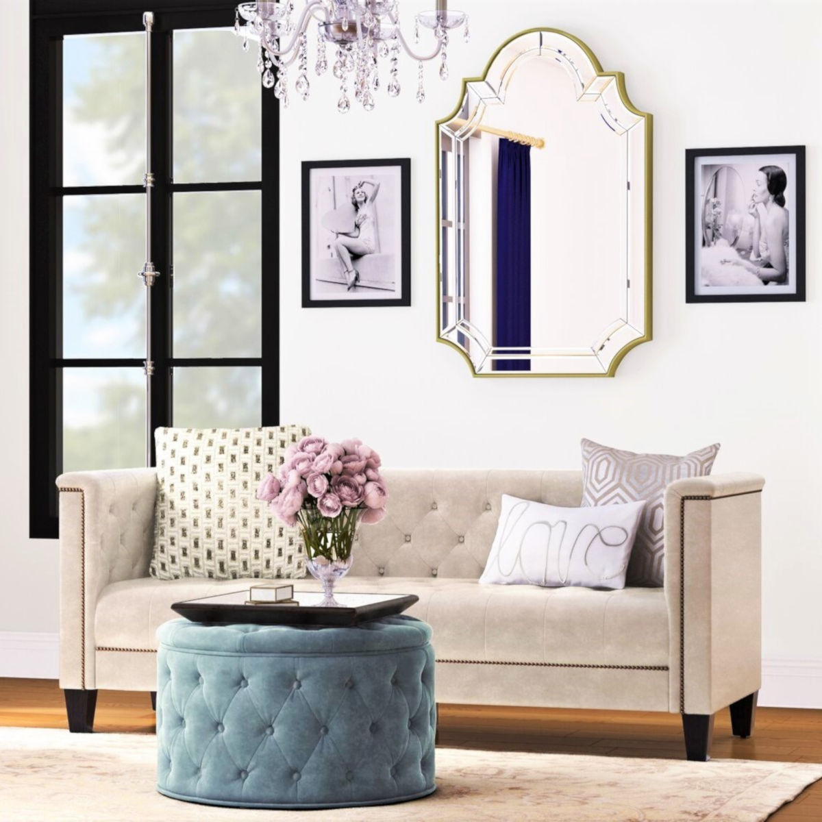 BOCA Mirrored Accent Tray