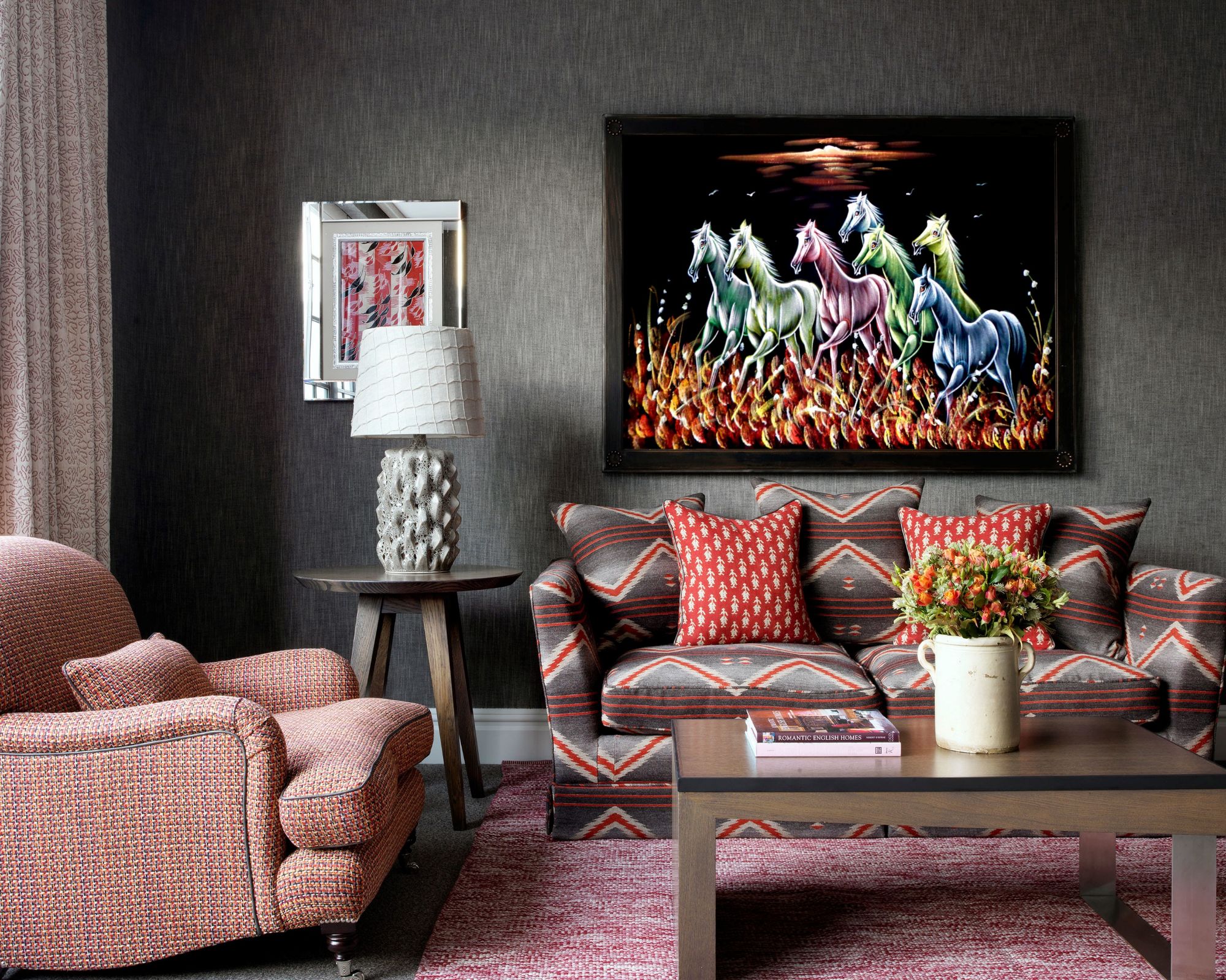 CHEVAL Stallion Painting Velvet Canavas Wall Art