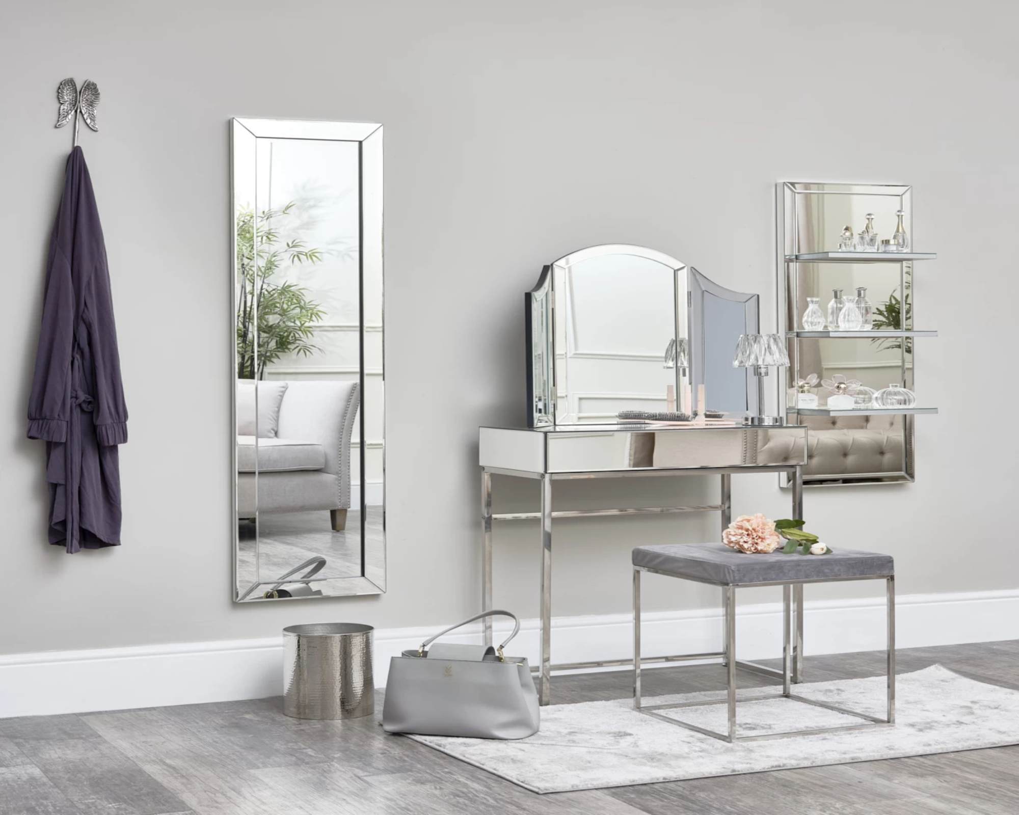 DIANA Mirrored Dressing Table Vanity Collection