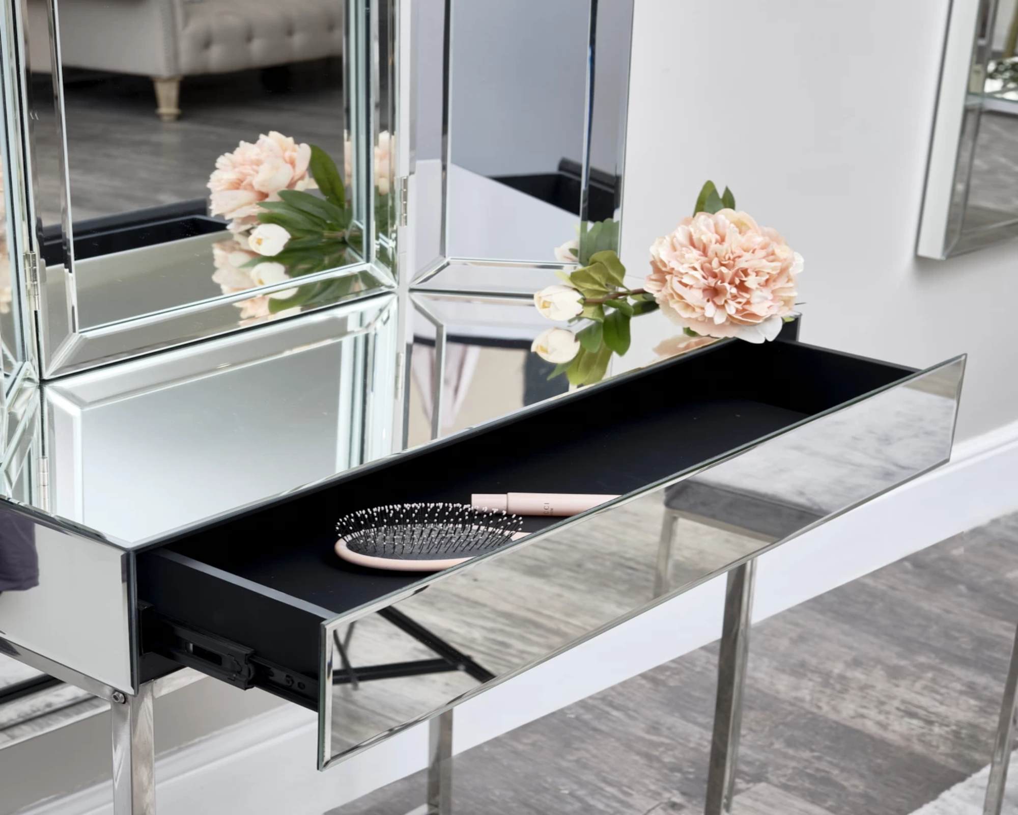 DIANA Mirrored Dressing Table Vanity Collection