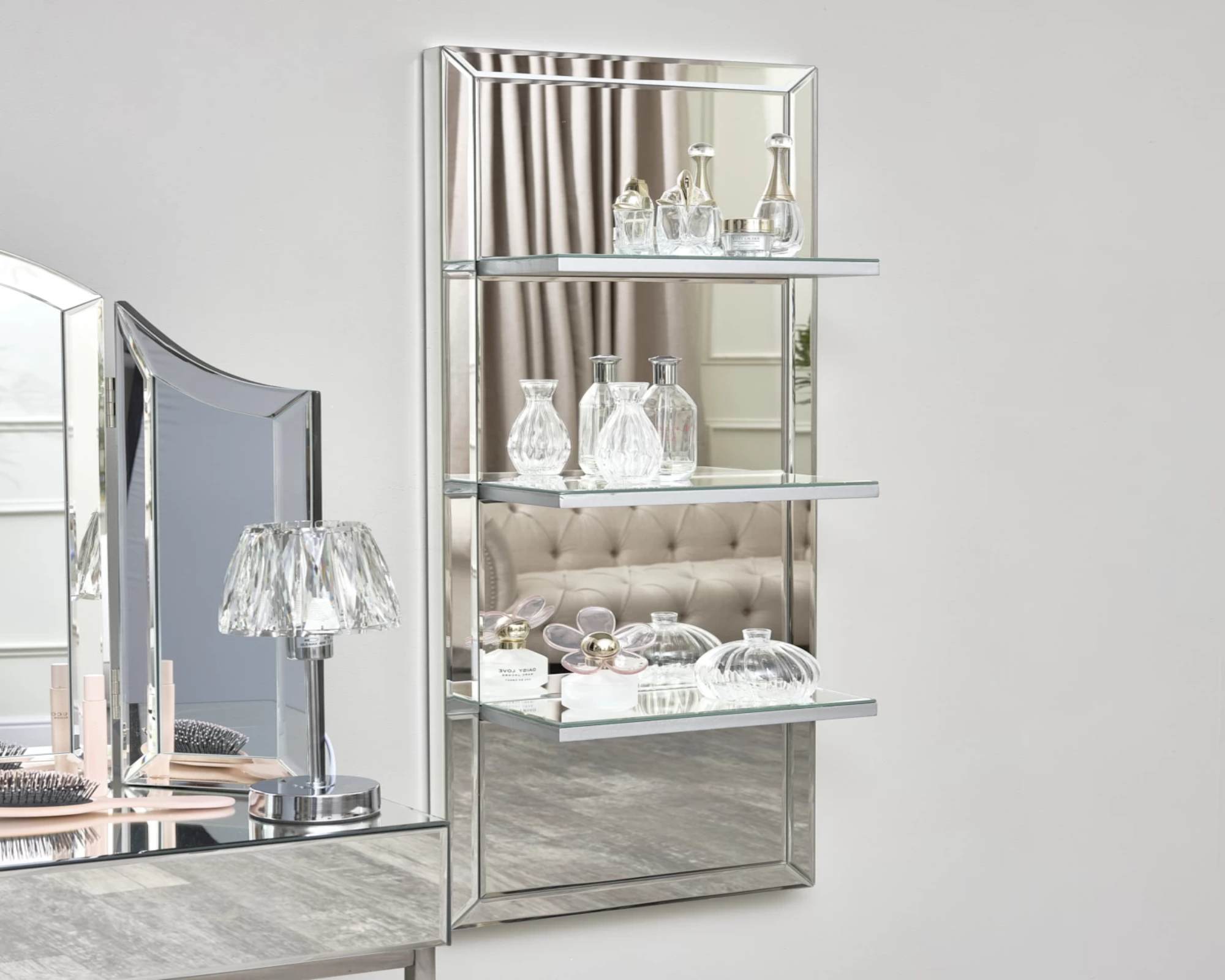 DIANA Mirrored Dressing Table Vanity Collection