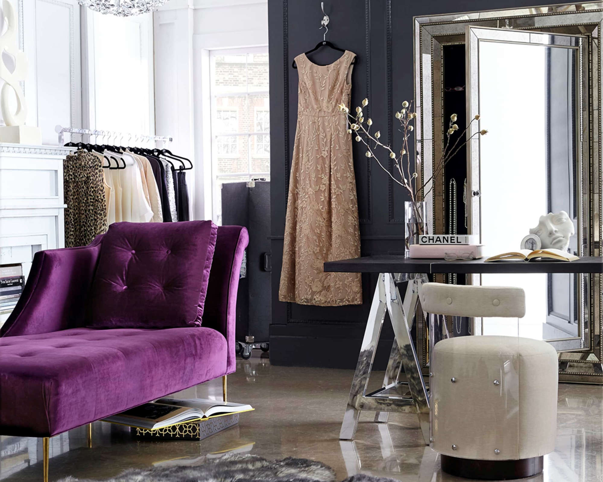 FARAH Mirrored Vanity Unit