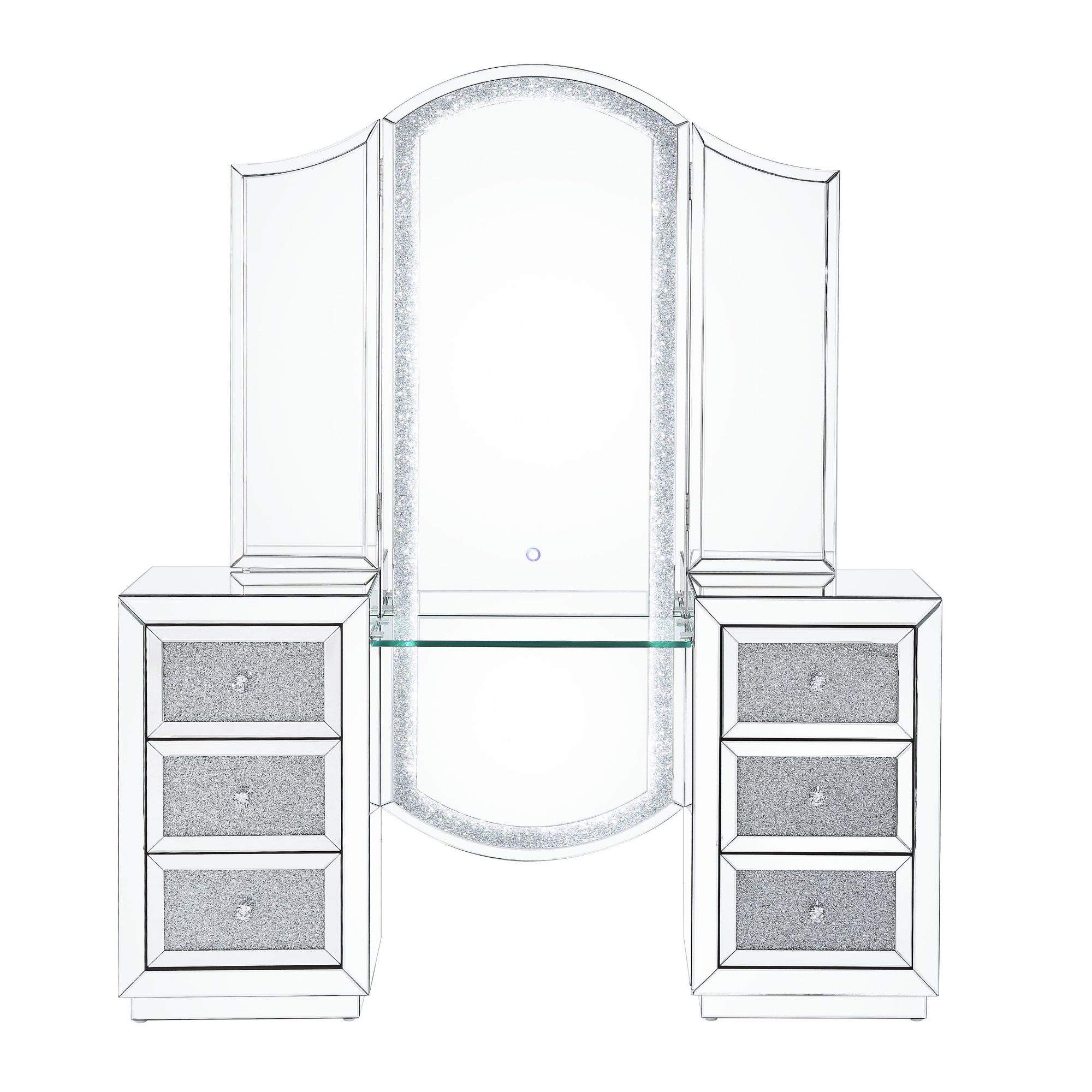 KINSEY Mirrored Vanity Station Set