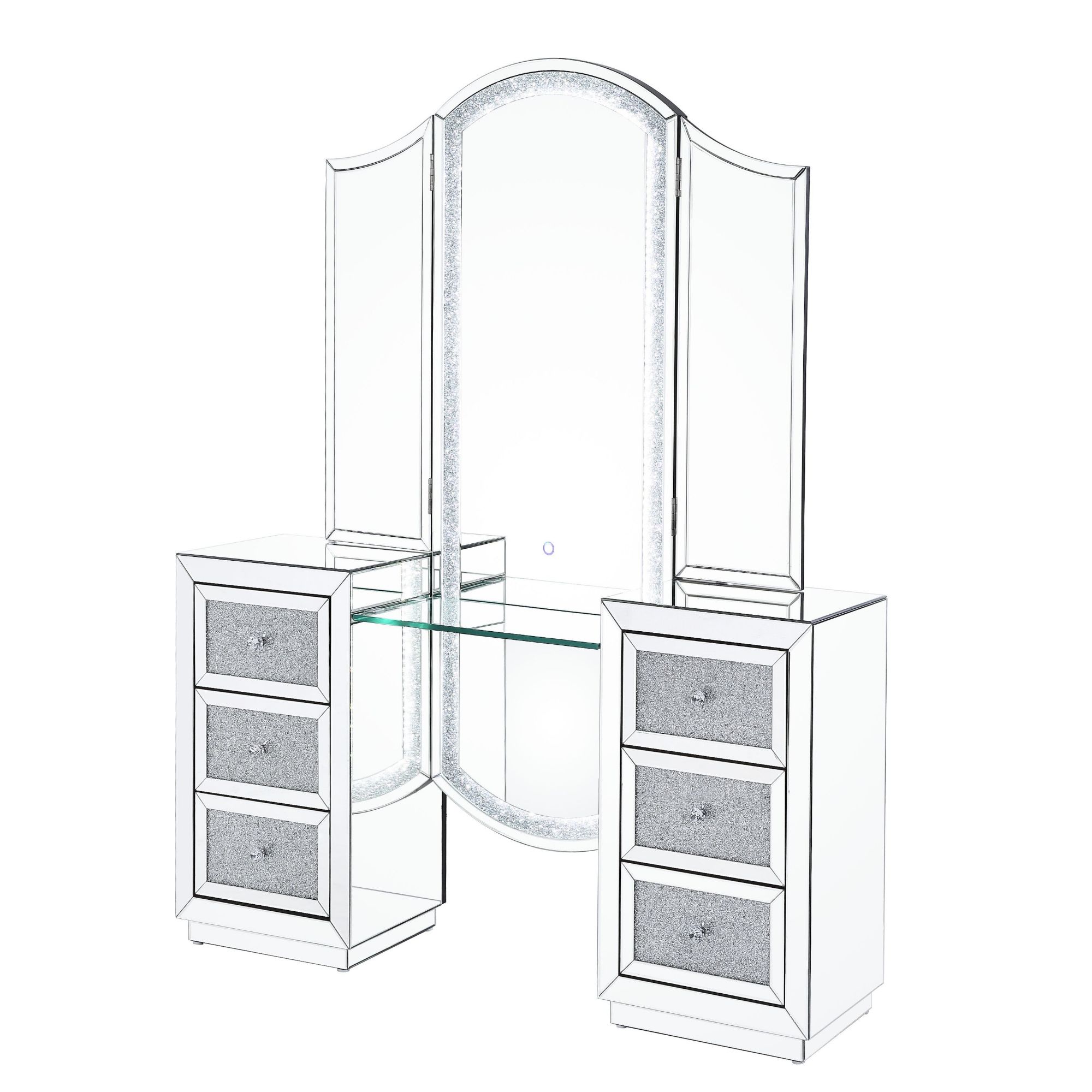 KINSEY Mirrored Vanity Station Set