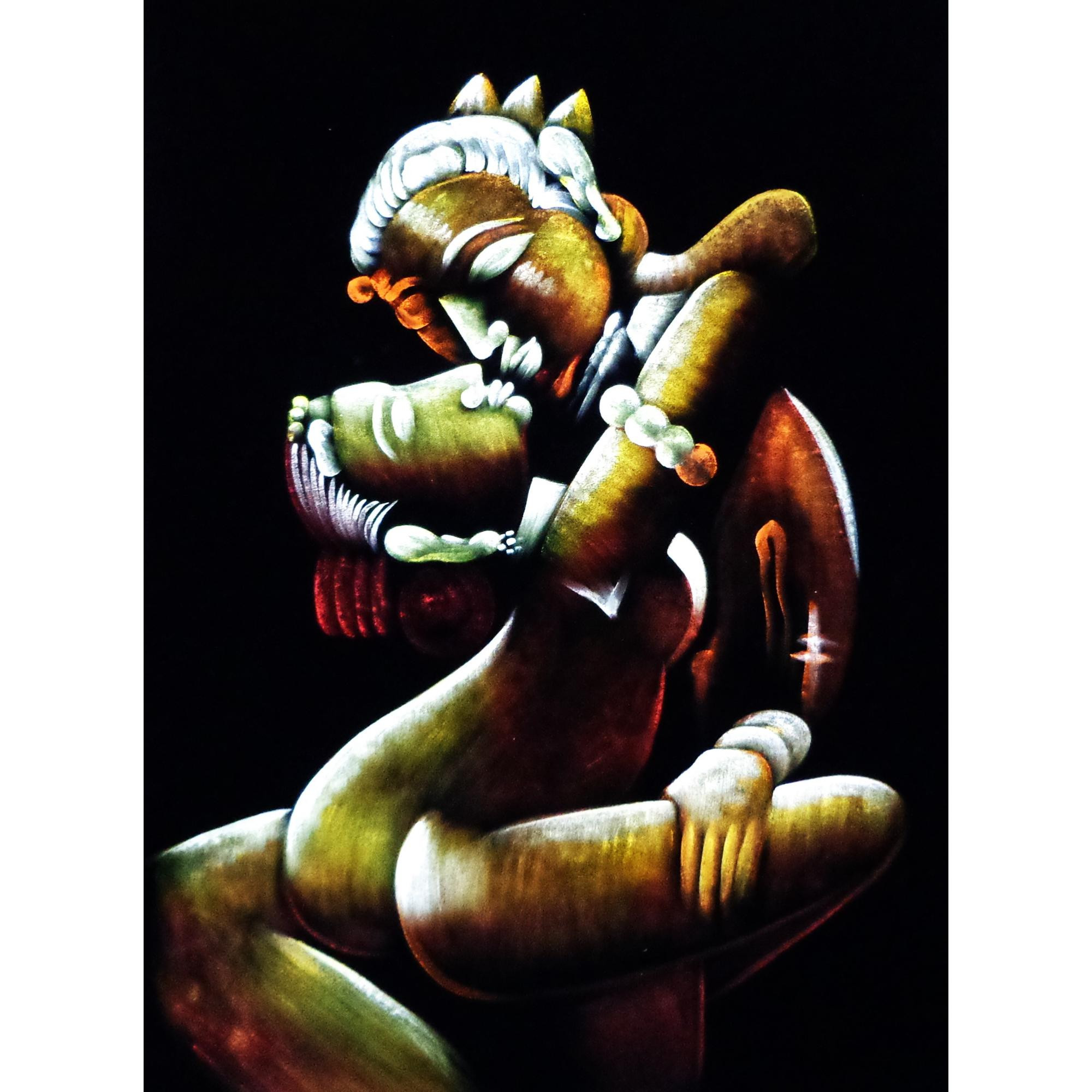 Velvet Painting Kama Sutra wall art decor