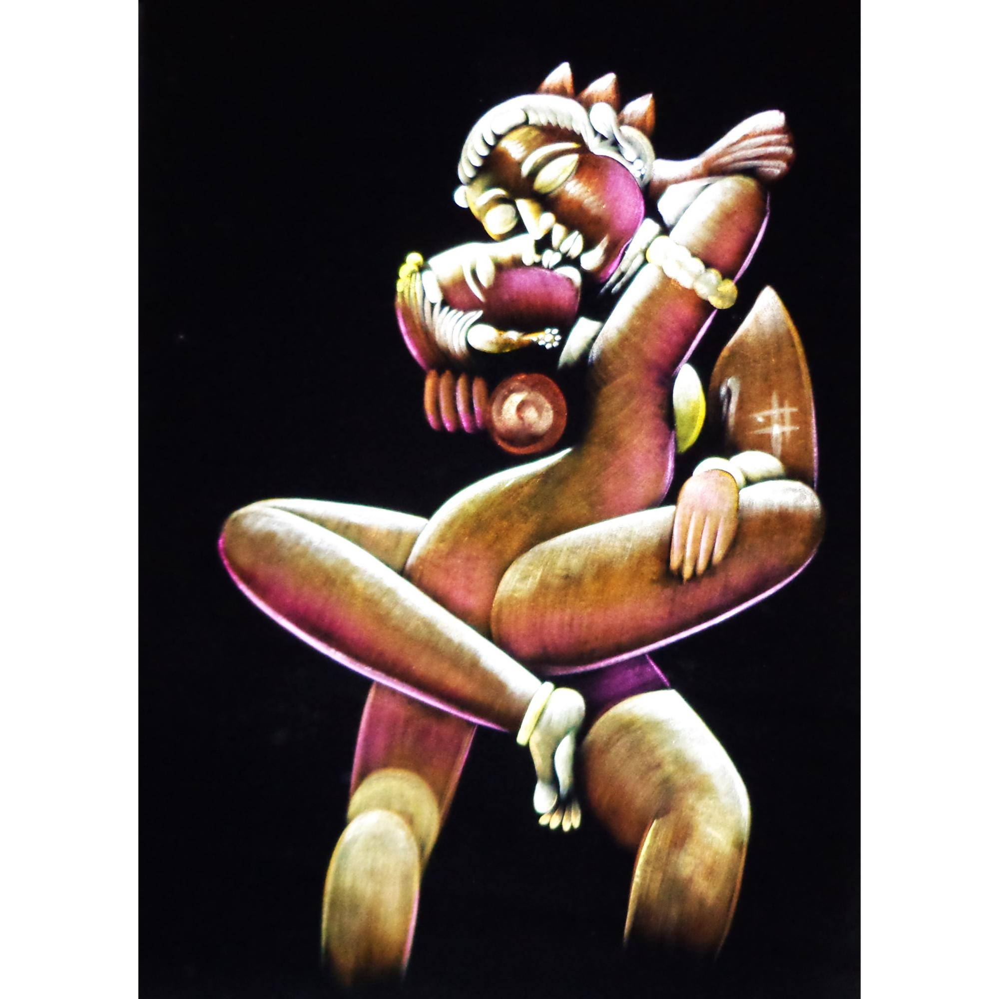 Velvet Painting Kama Sutra wall art decor