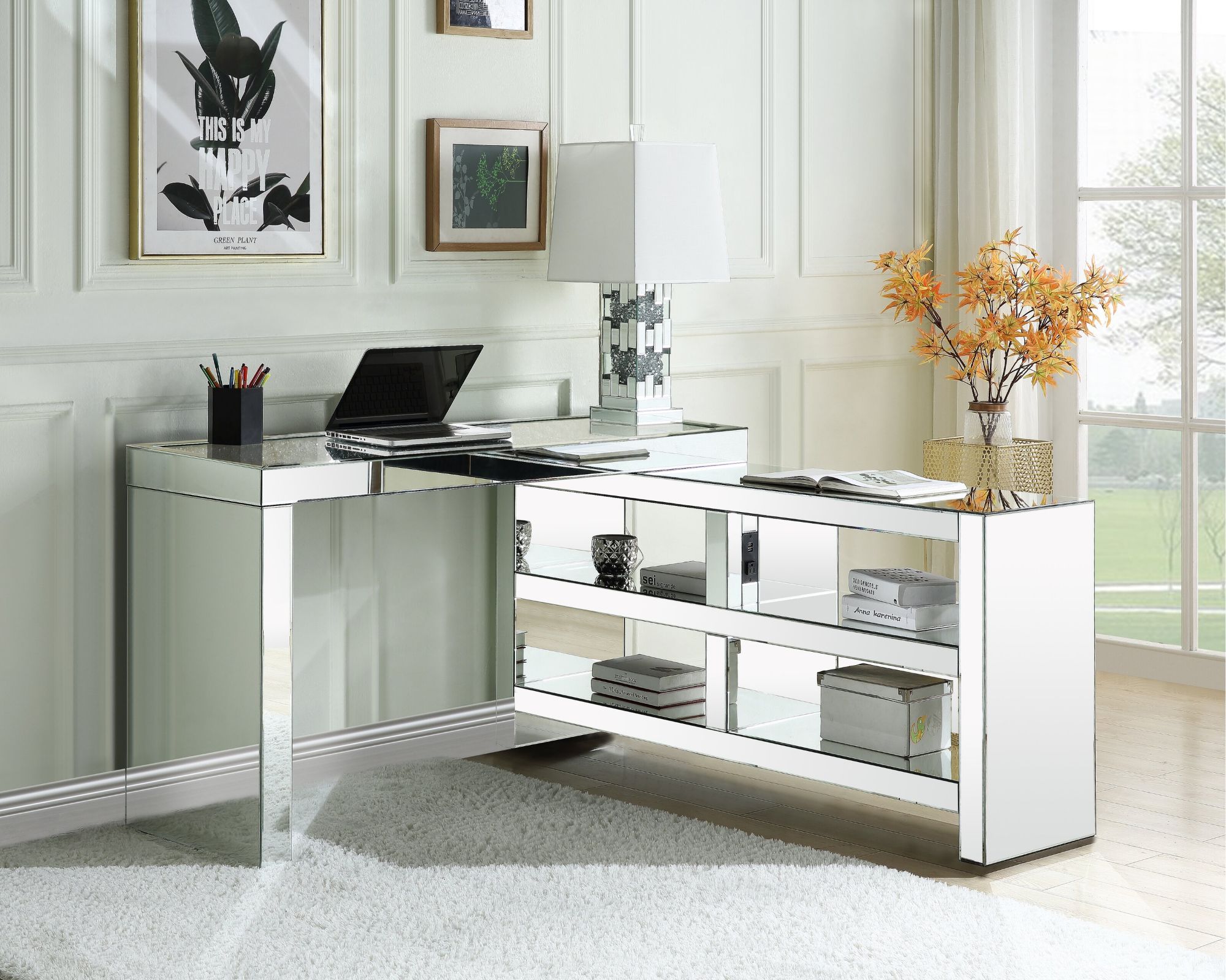LANG Mirrored Console Executive Desk