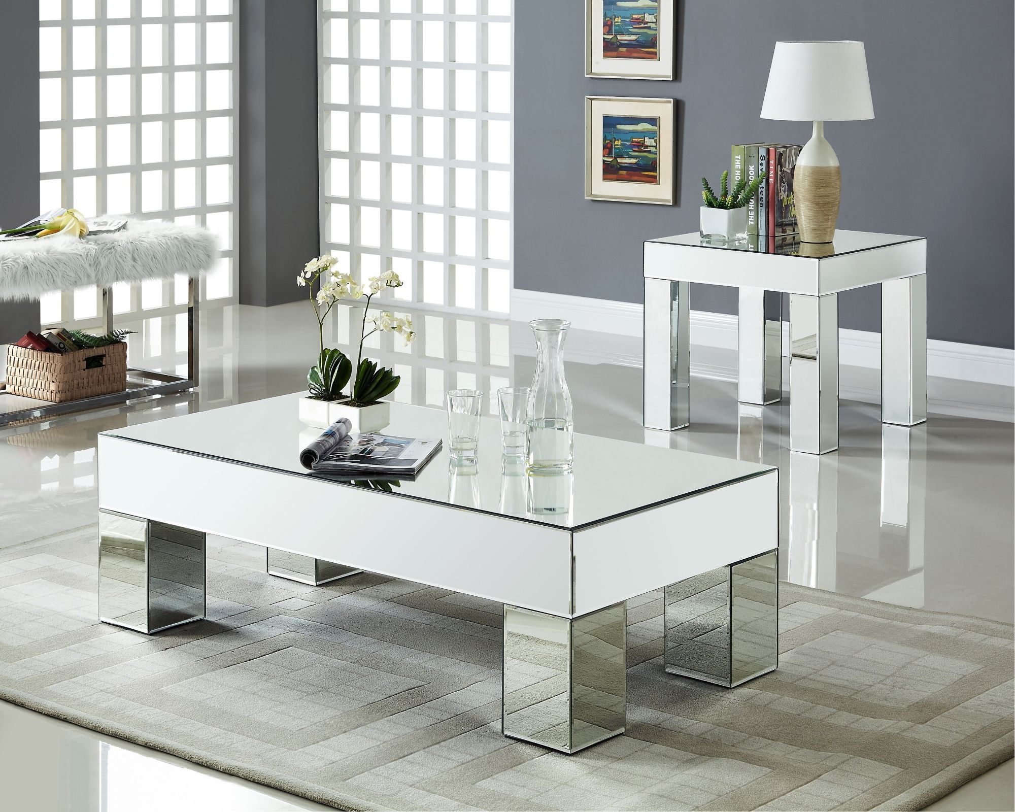 LIZA Mirrored Furniture Collection