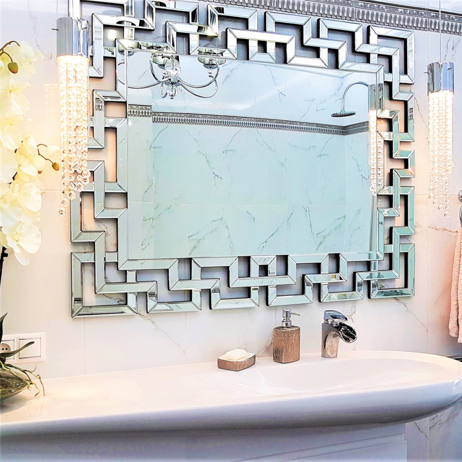 MAZE Art Deco Wall Mirror
