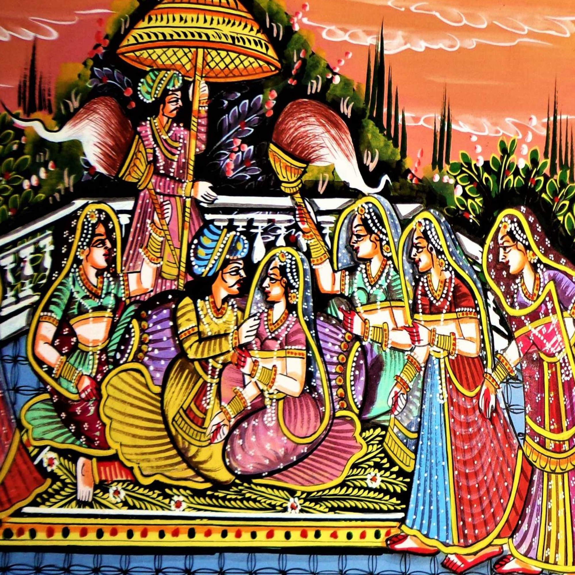 Royal Rajputana Miniature Art Rajasthani Painting