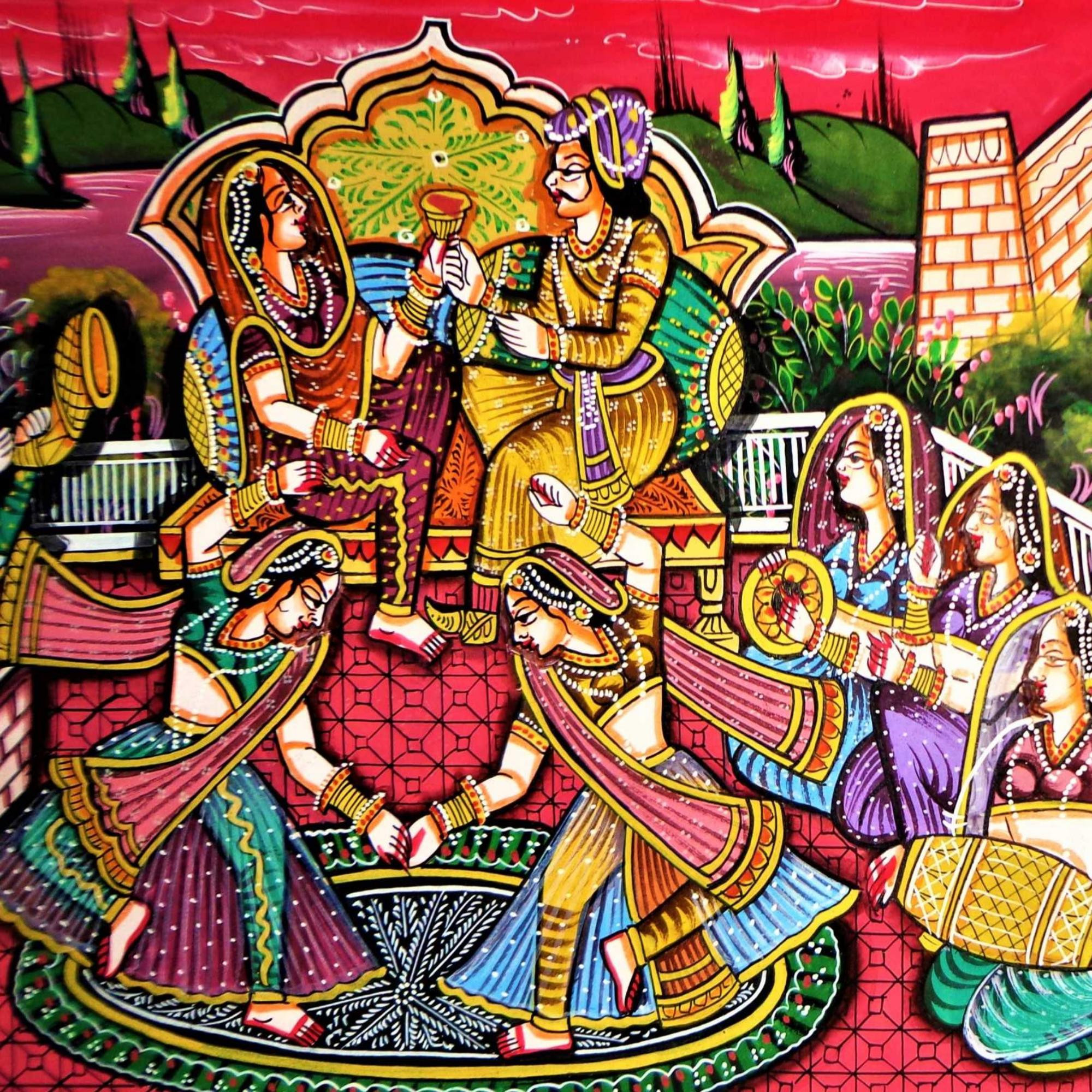 Royal Rajputana Miniature Art Rajasthani Painting
