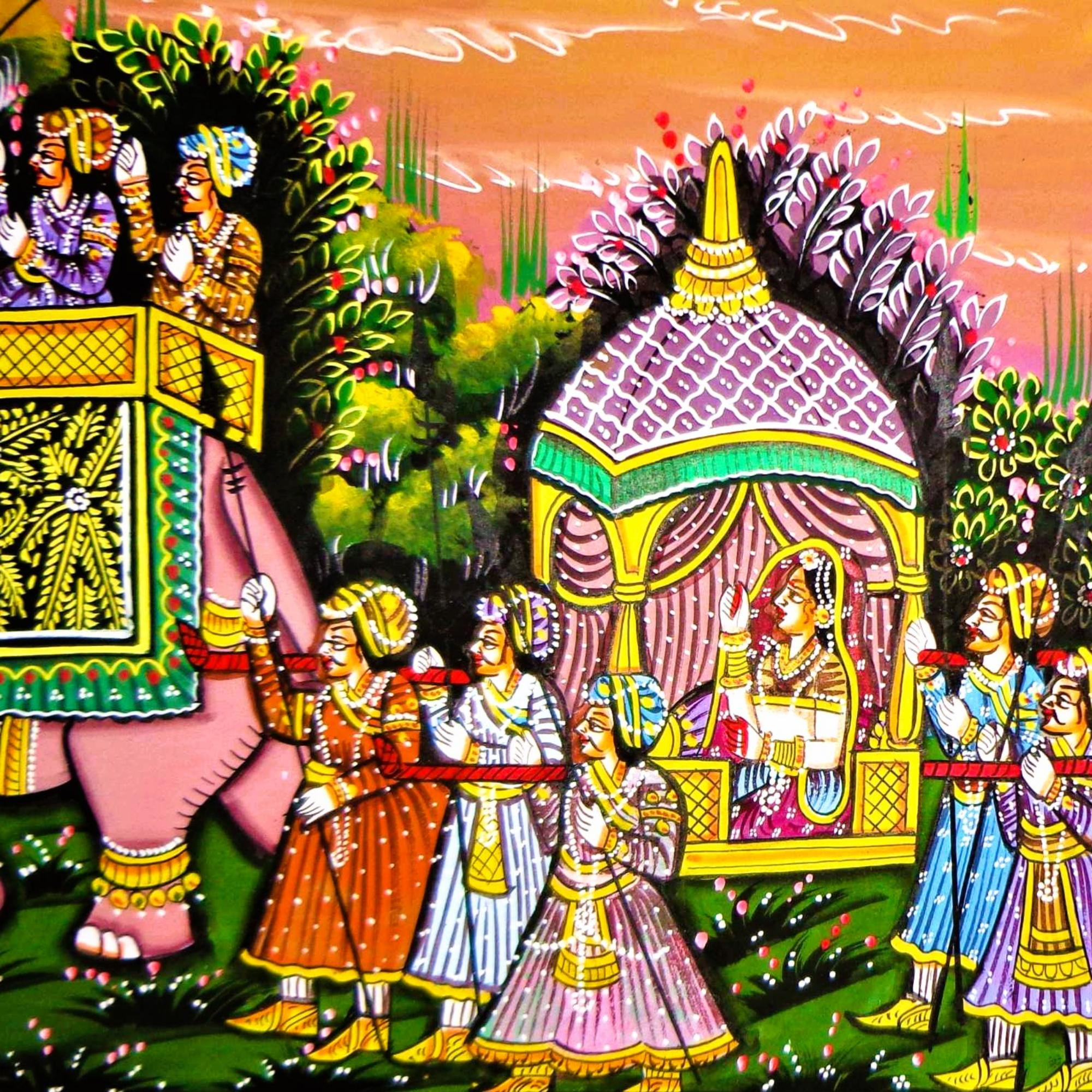 Royal Rajputana Miniature Art Rajasthani Painting