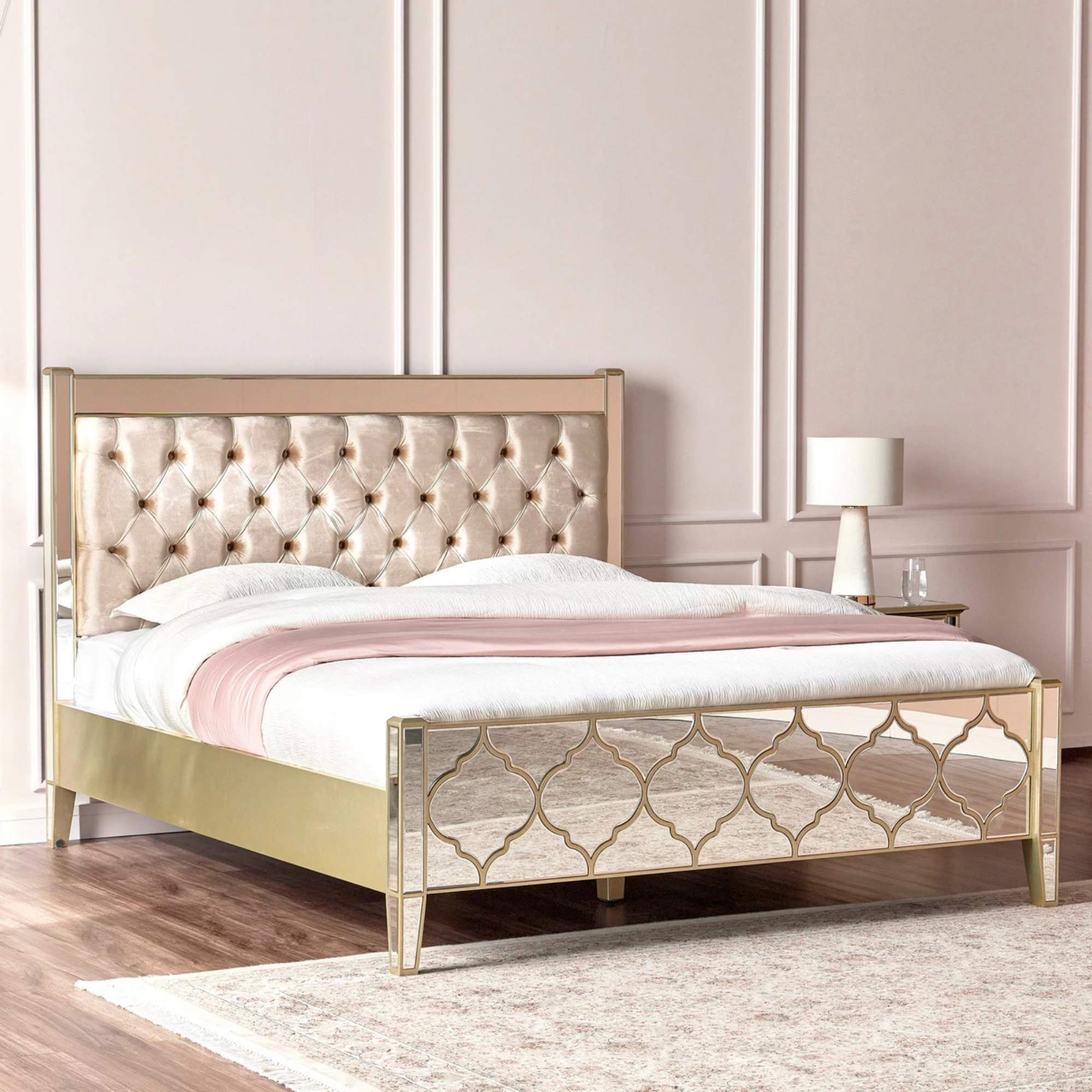 NIZAM Mirrored Moroccan Gold Collection - Bed