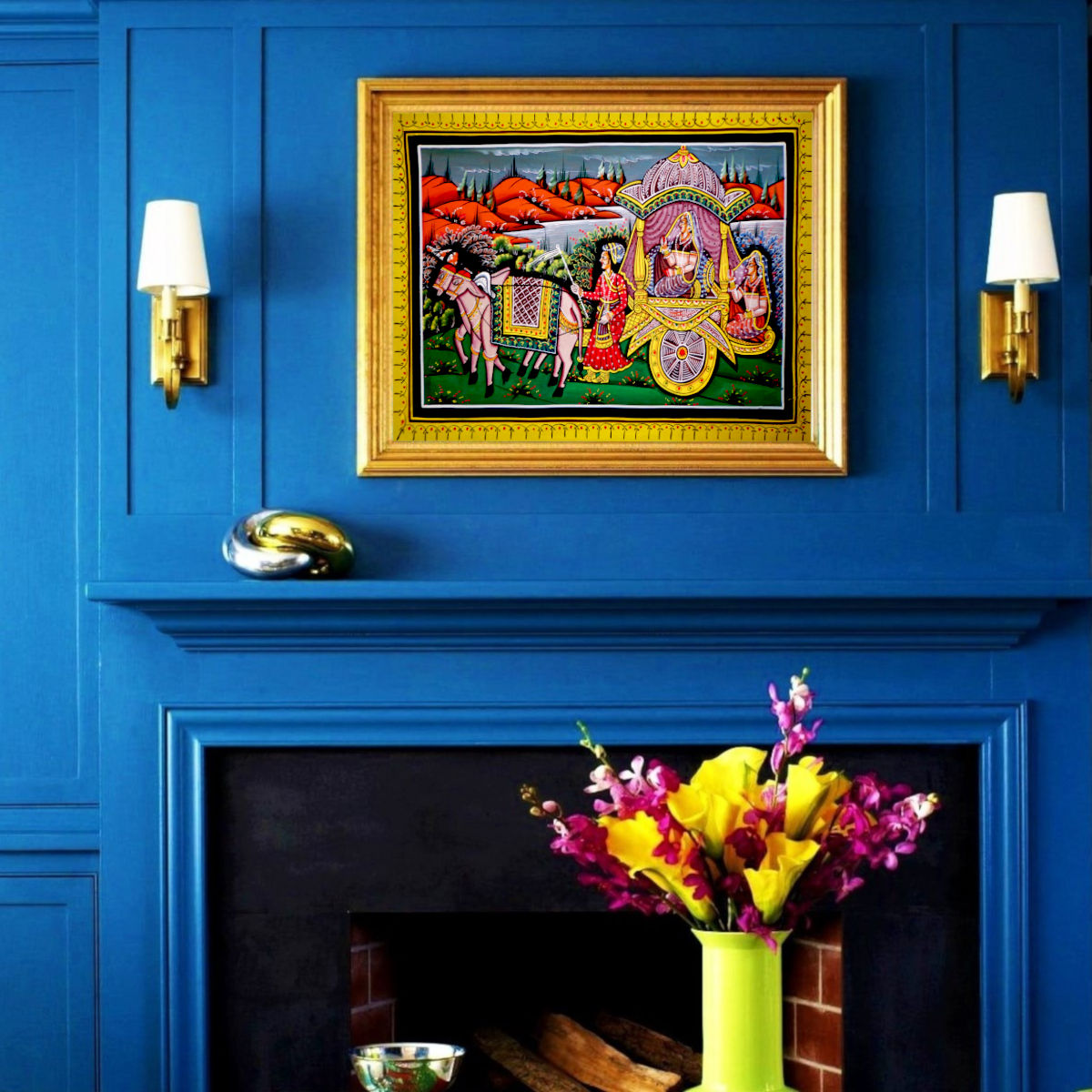 PEELA Vidai Rajasthani Painting