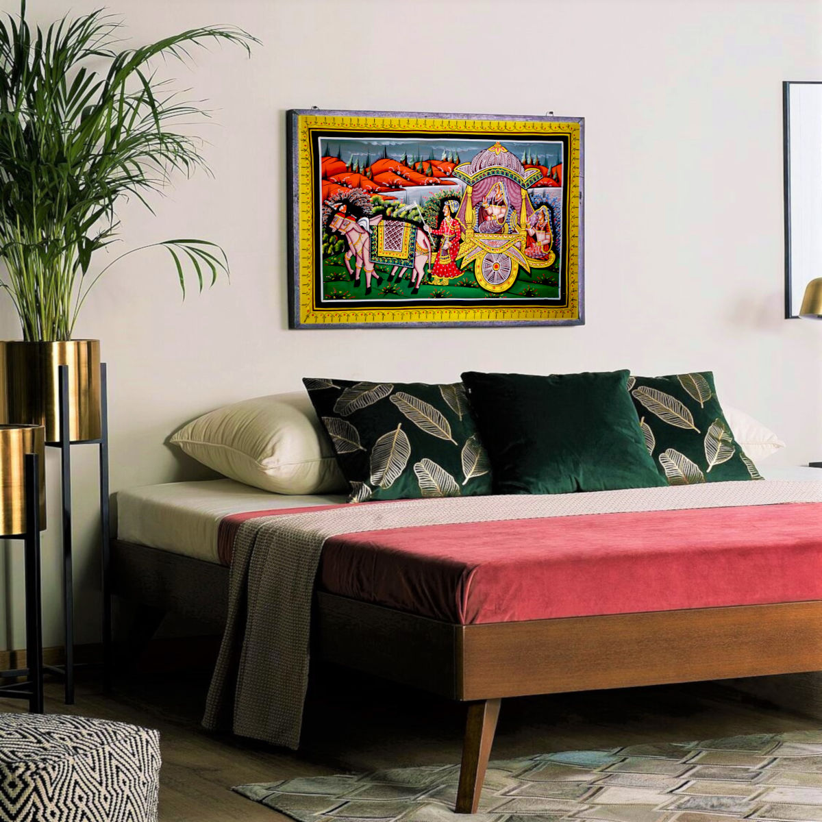 PEELA Vidai Rajasthani Painting