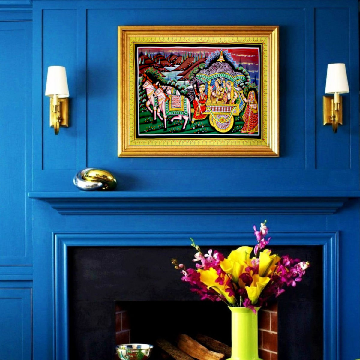 PEELA Vivah Rajasthani Painting