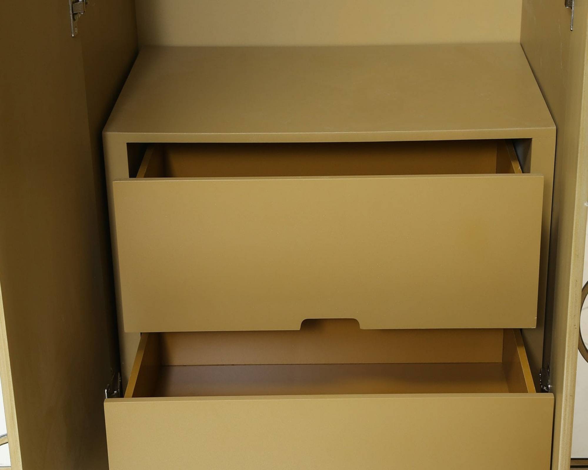 QUILLA Mirrored Moroccan Gold Collection - Wardrobe