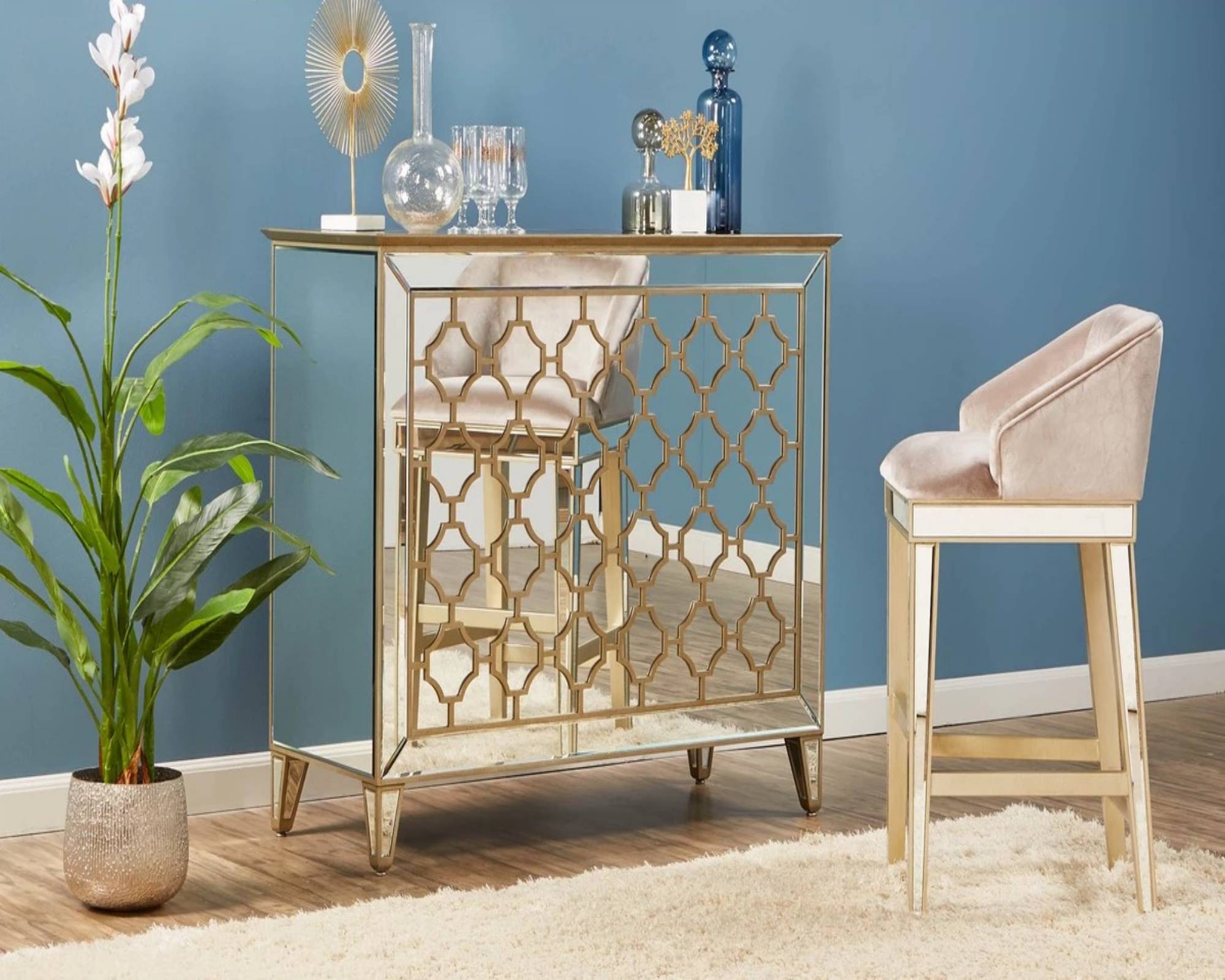 RABAT Mirrored Moroccan Gold Collection - Bar Set