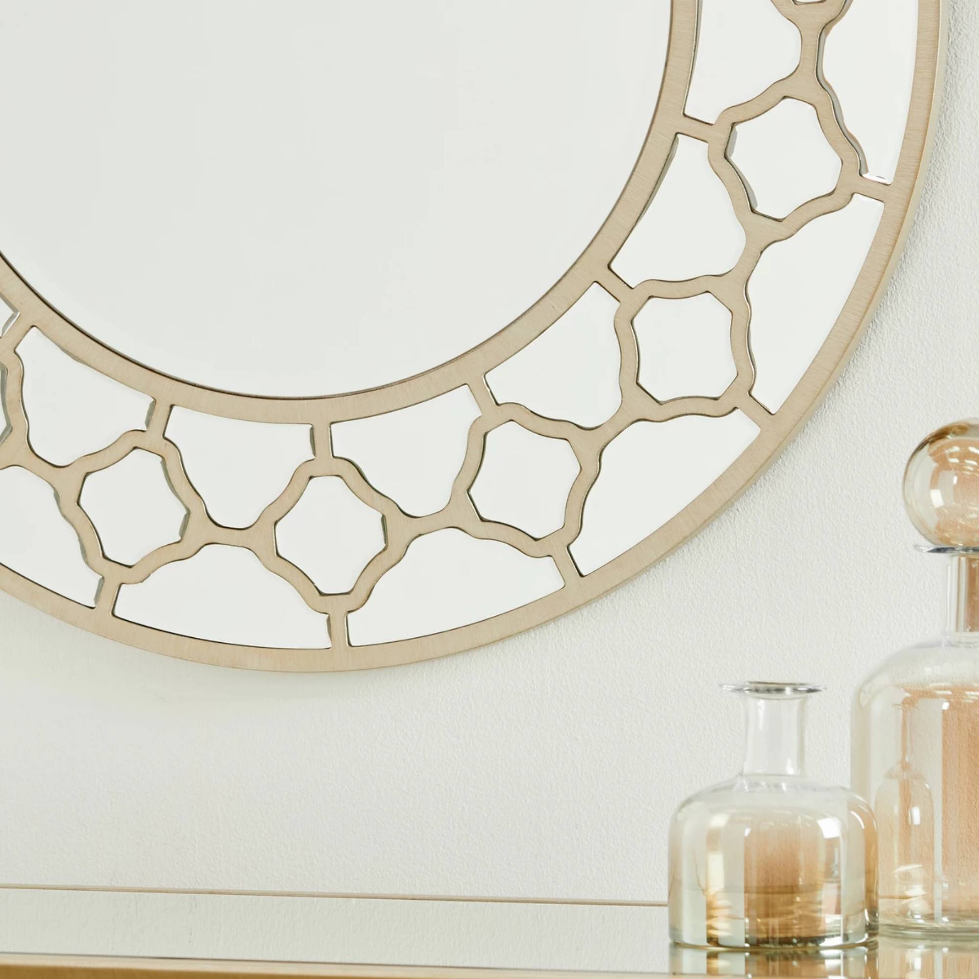 RABAT Mirrored Moroccan Gold Collection - Console Table