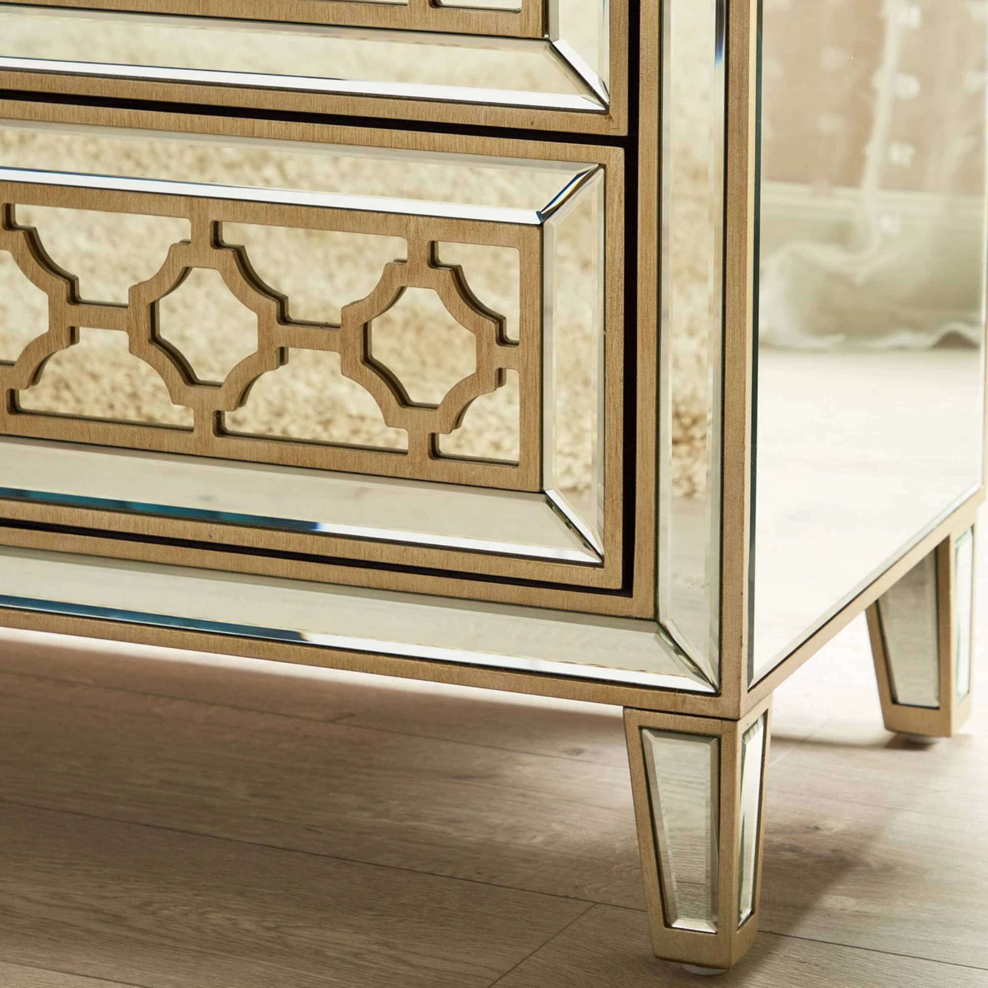 RABAT Mirrored Moroccan Gold Collection - Wardrobe